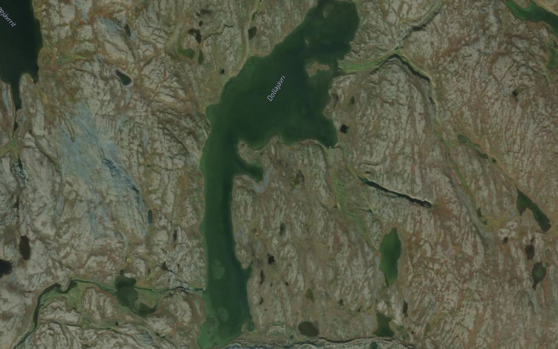 Satellite map of the Dollajavri