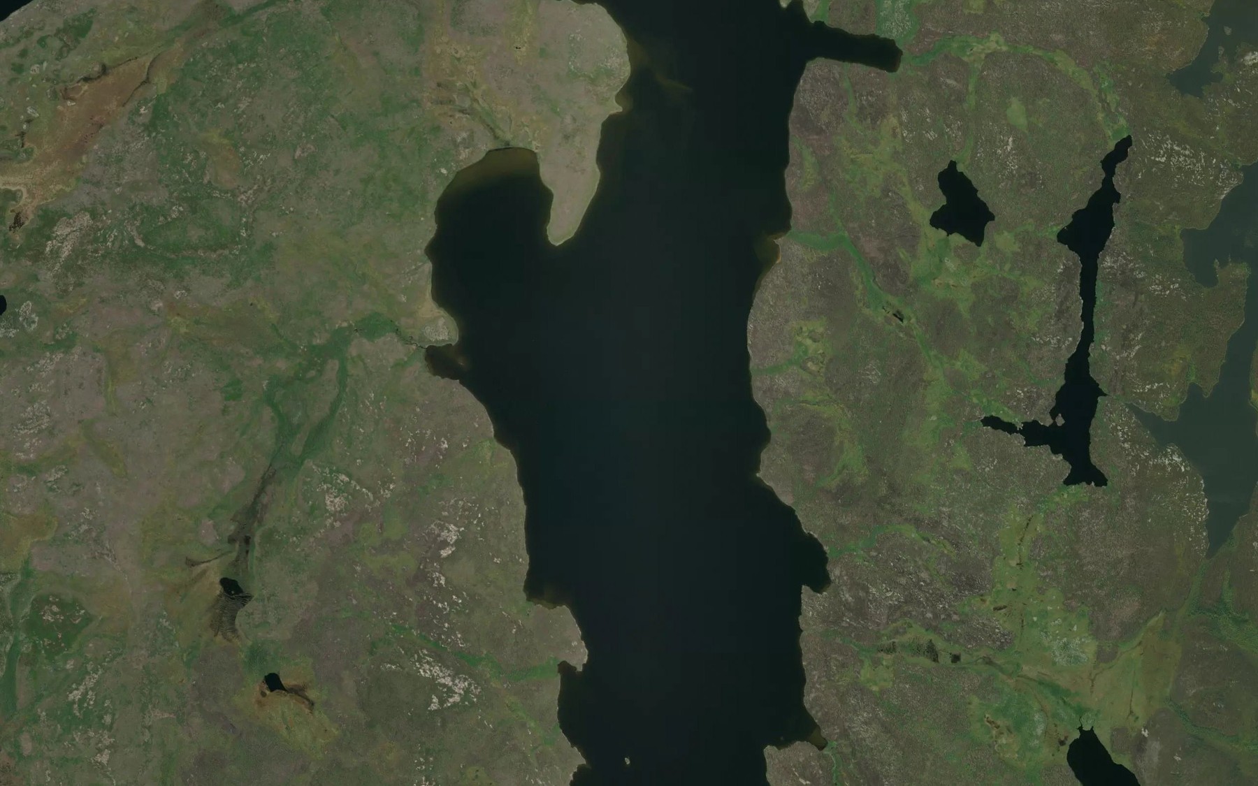 Satellite map of the Tenklei Lake