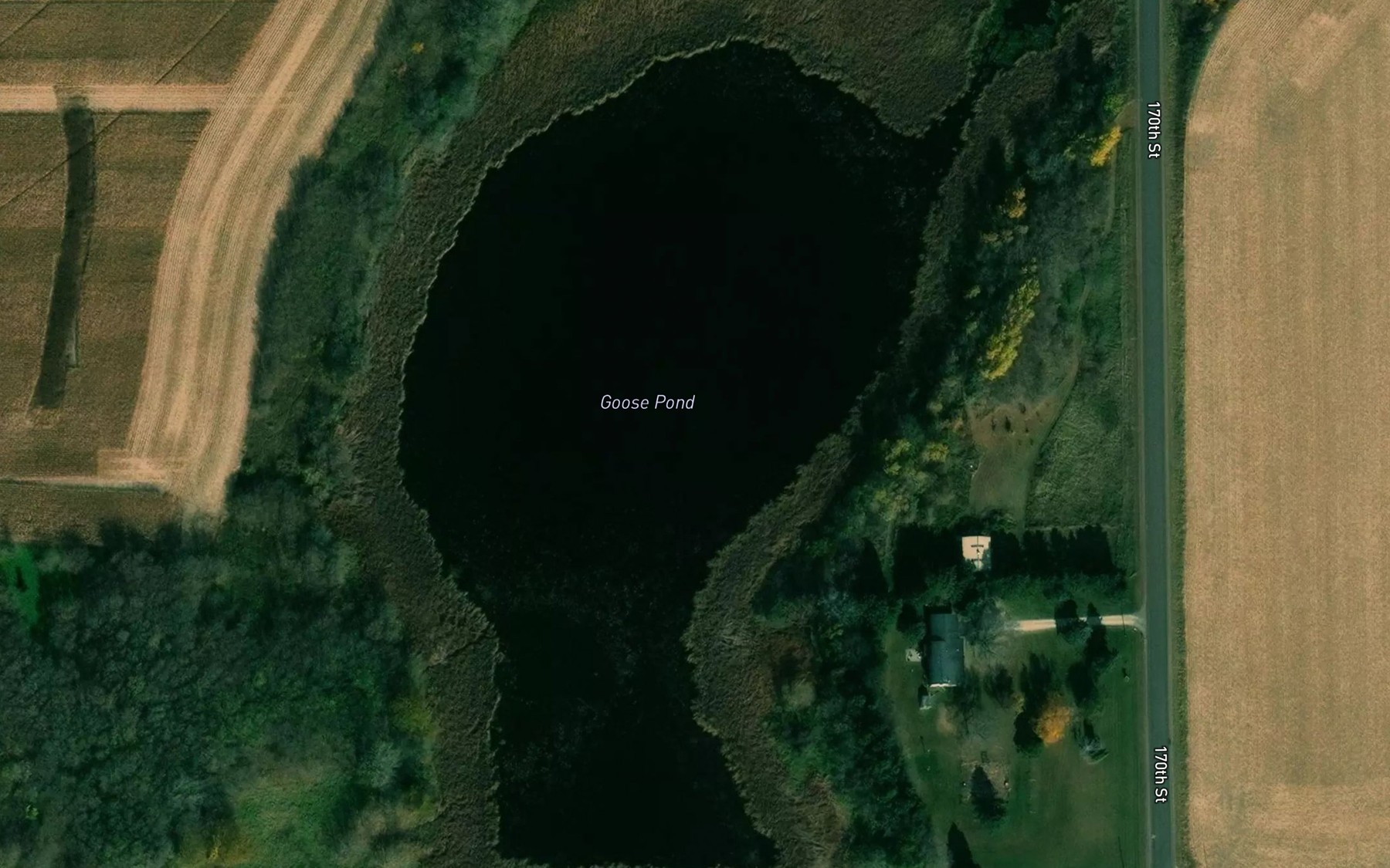 Satellite map of the Goose Pond