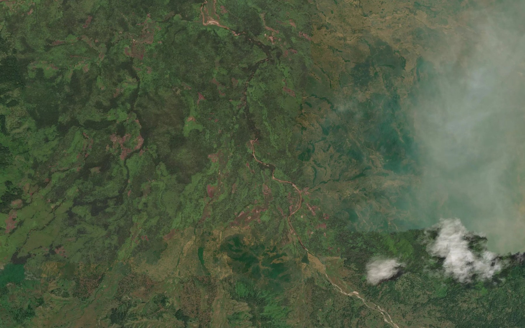 Satellite map of the RiverNbong