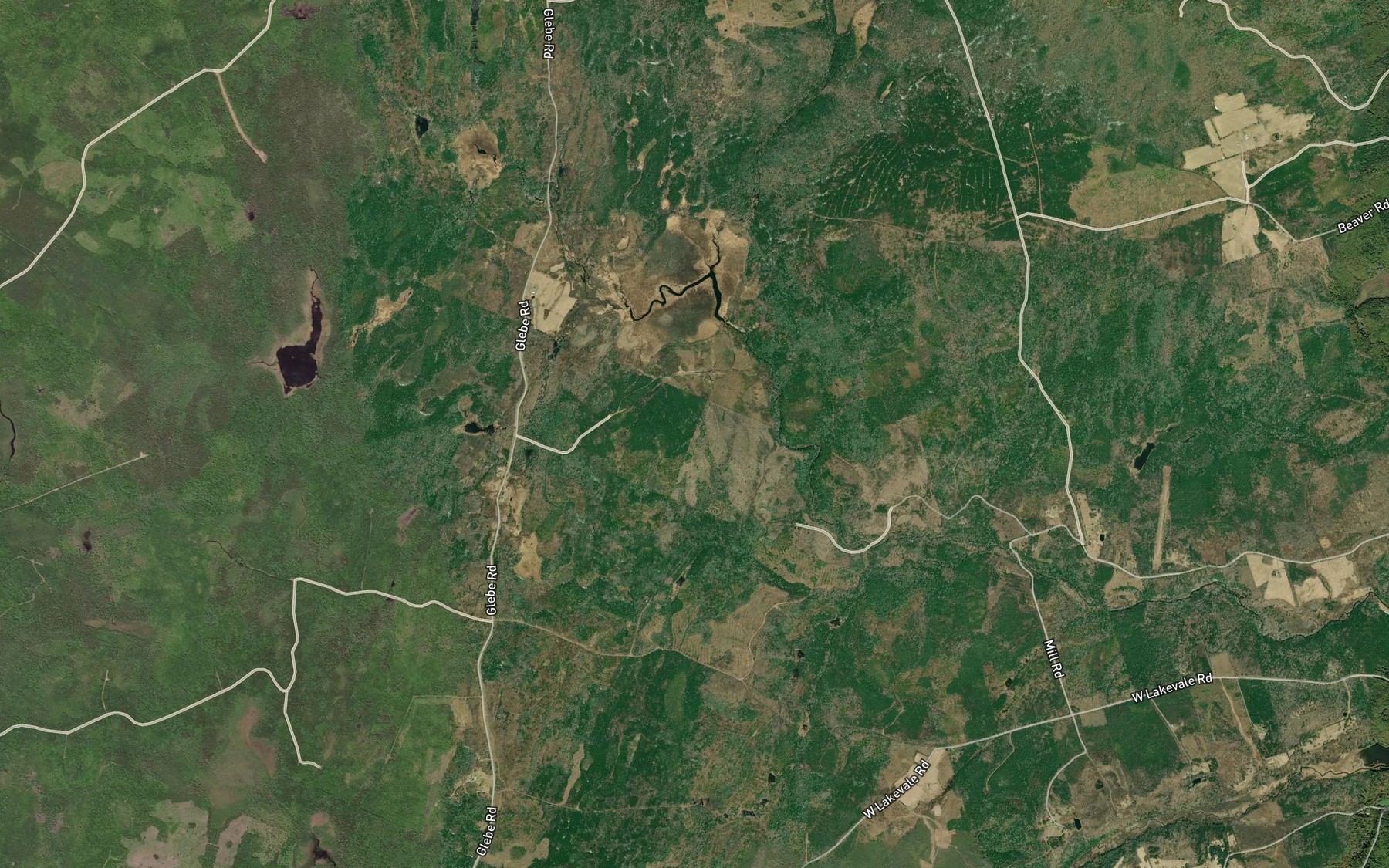 Satellite map of the Loch Brook