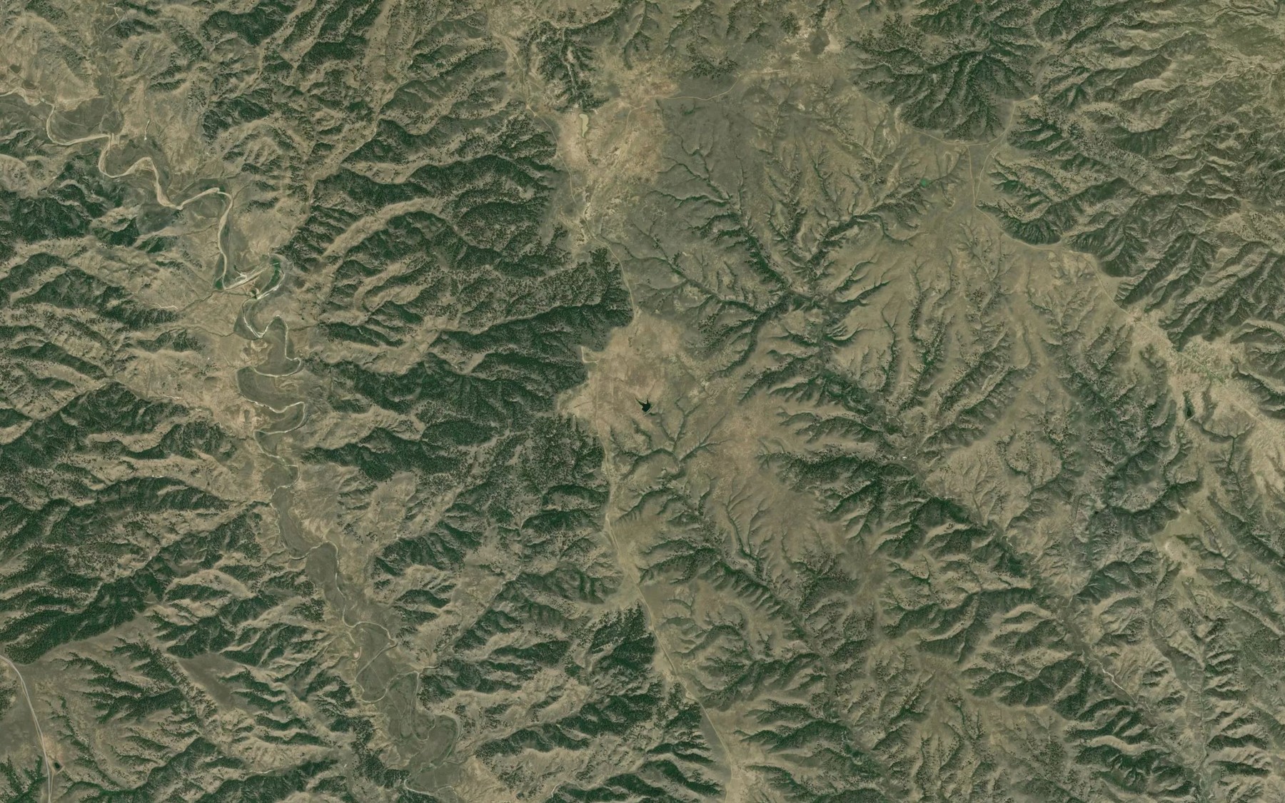 Satellite map of the Wildlife Reservoir