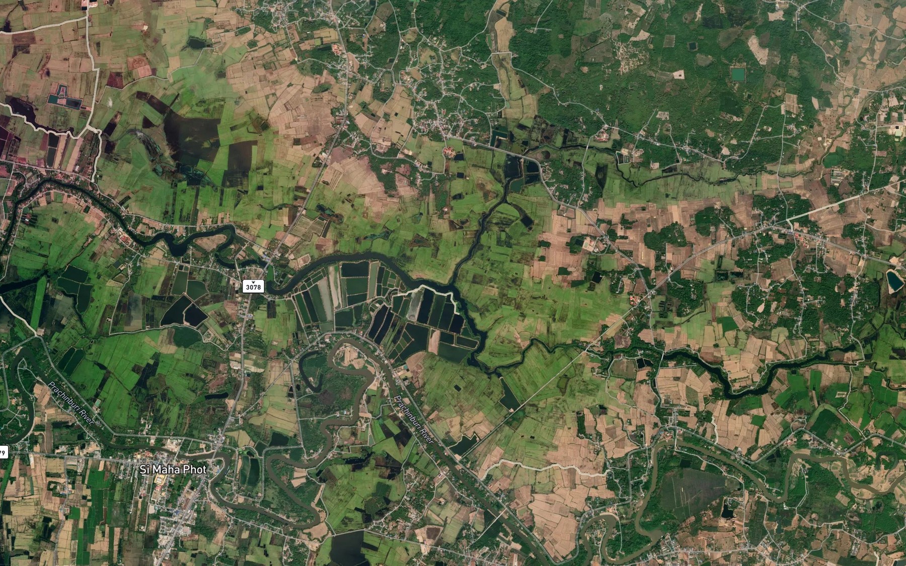 Satellite map of the Khlong Nong Nam Khiao