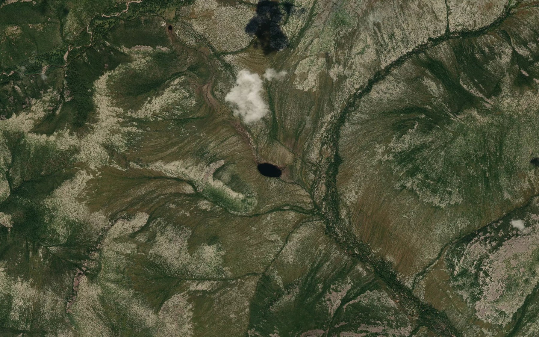 Satellite map of the Ozero Tas-Talon