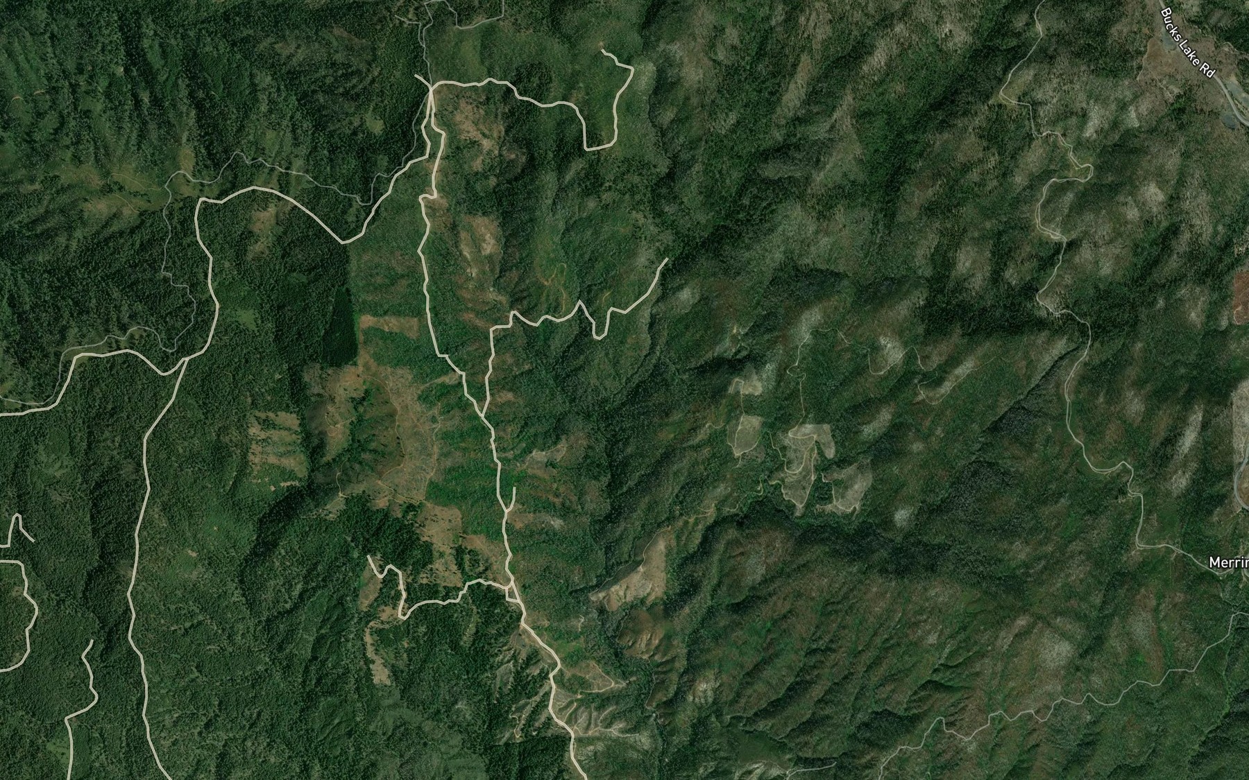 Satellite map of the Baker Creek