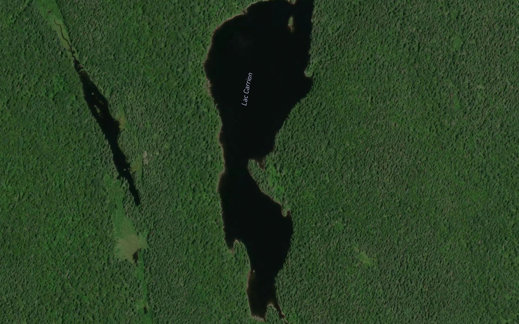 Satellite map of the Lac Carrion