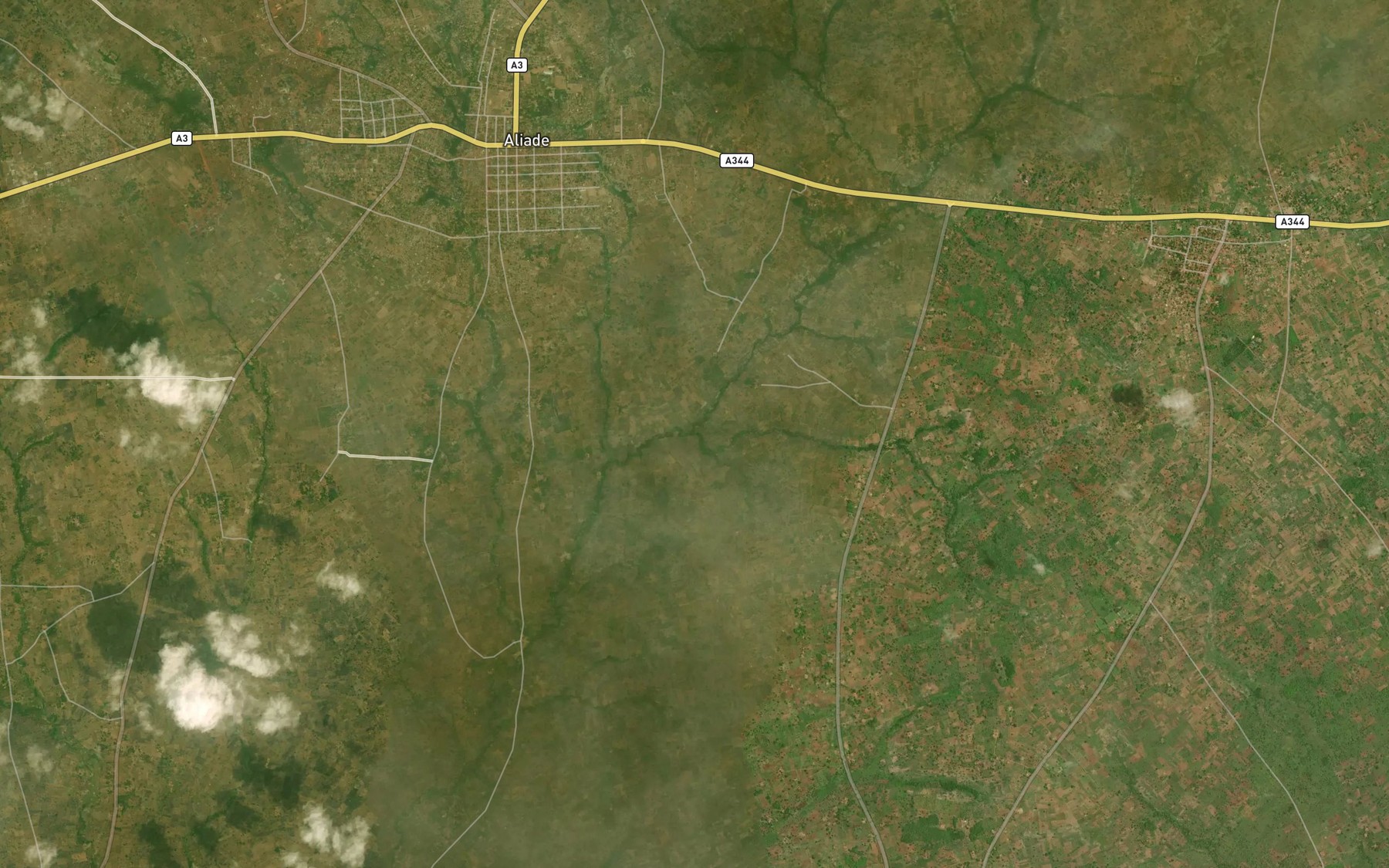 Satellite map of the River Ukugh