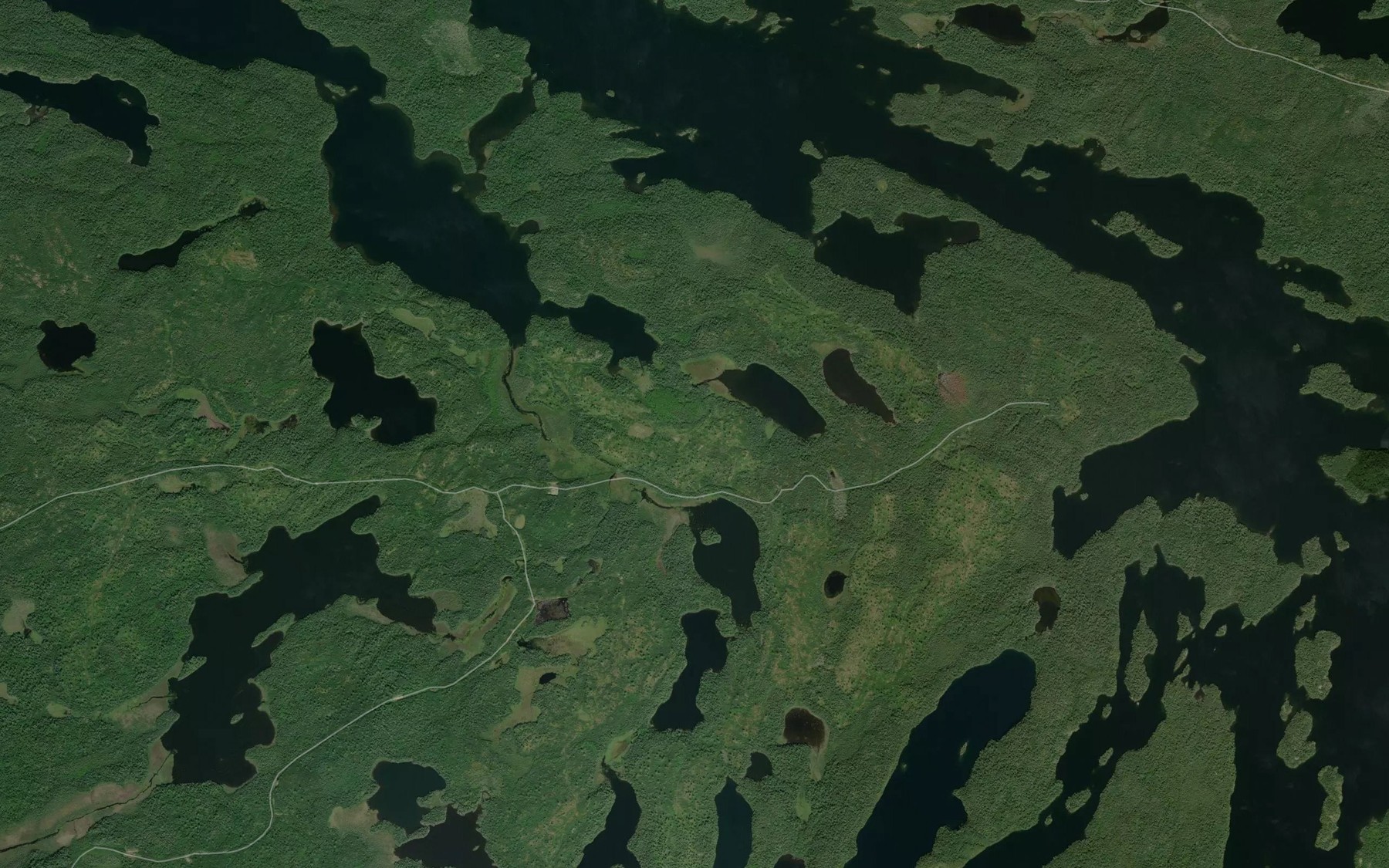 Satellite map of the Phinney Creek