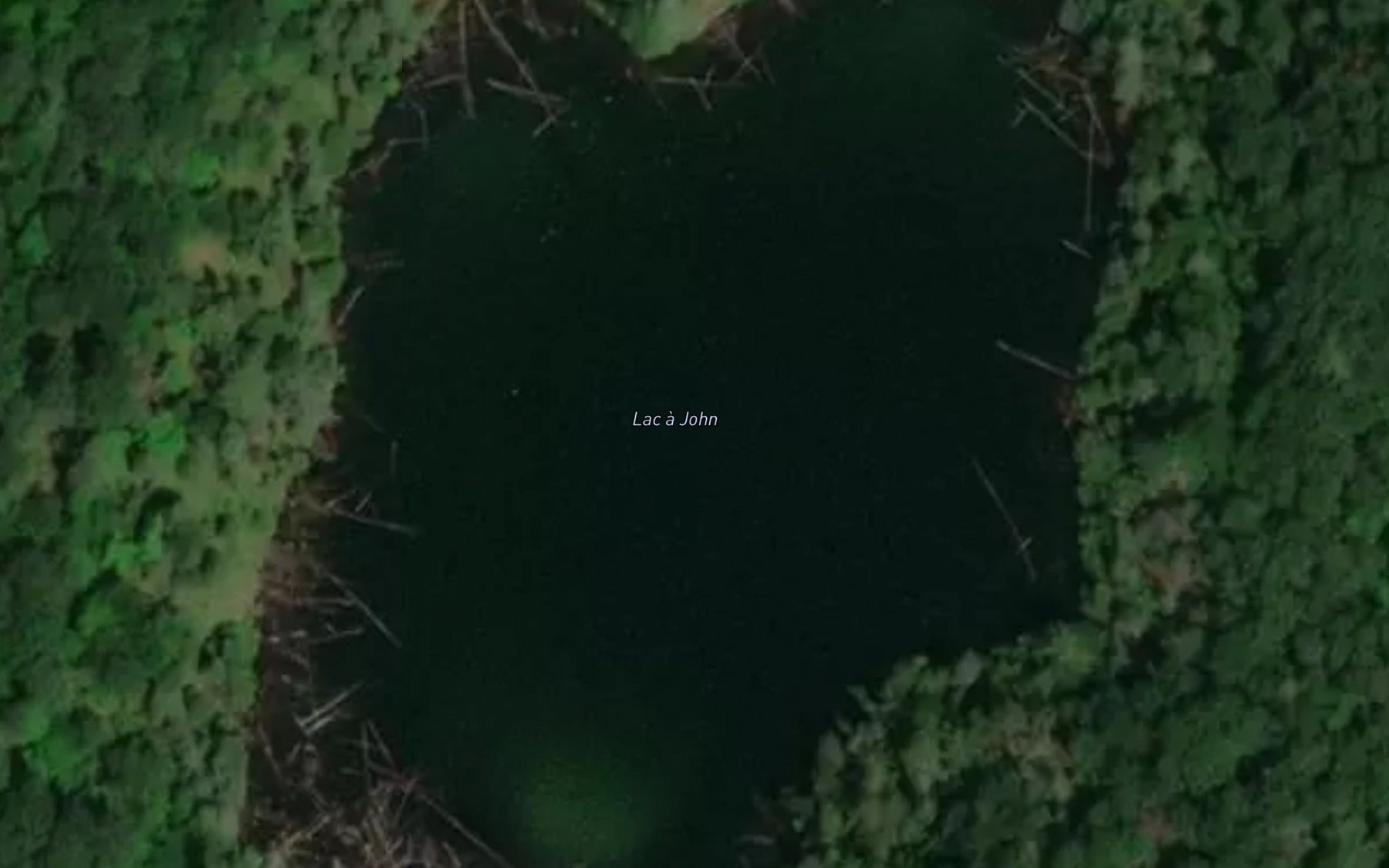Satellite map of the Lac a John