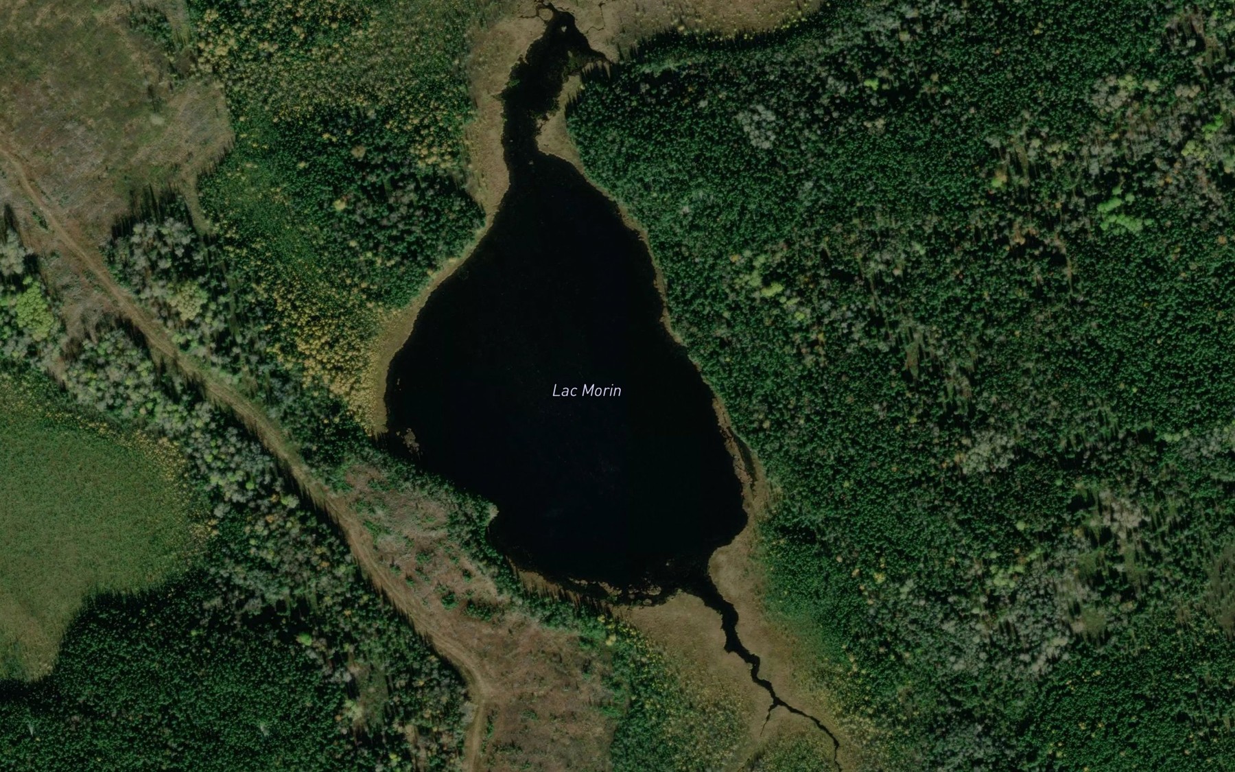 Satellite map of the Lac Morin