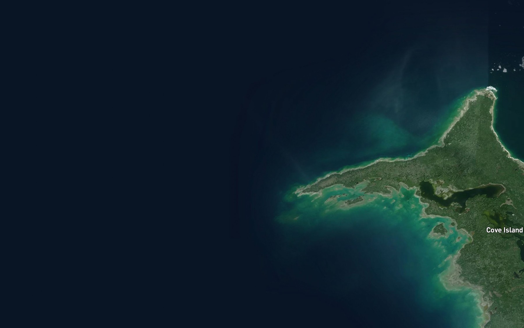 Satellite map of the Gat Point Reef