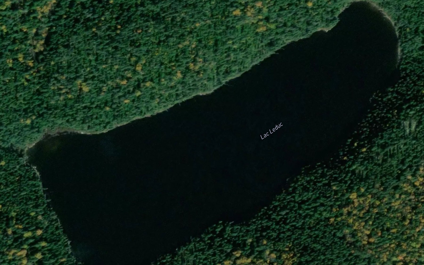 Satellite map of the Lac Leduc
