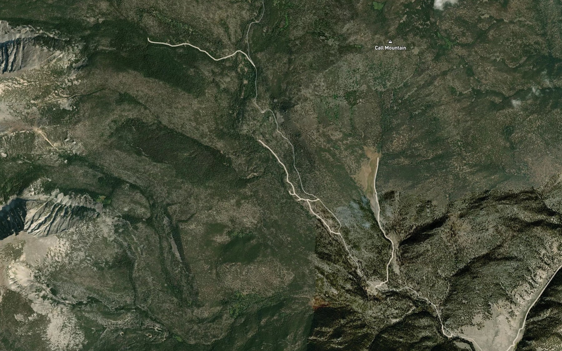 Satellite map of the Buckhorn Creek
