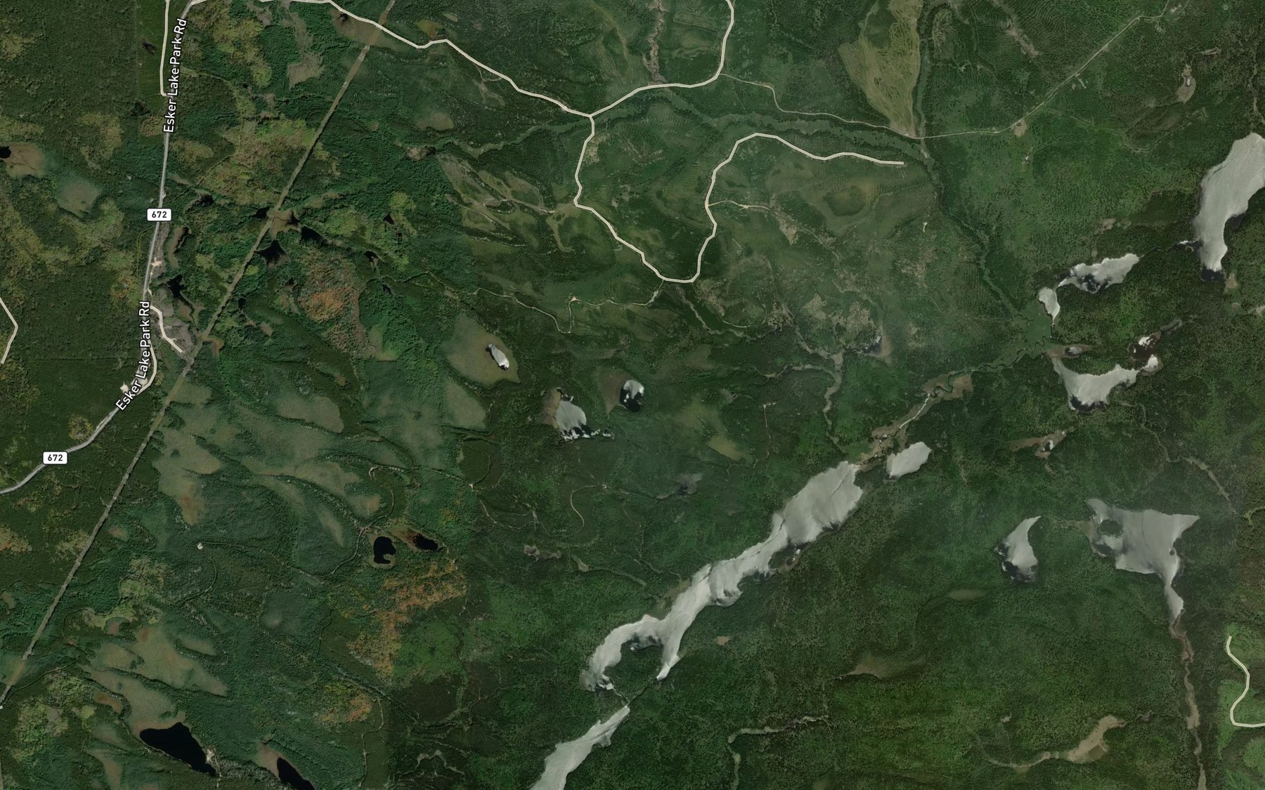 Satellite map of the Cherniuk Lake