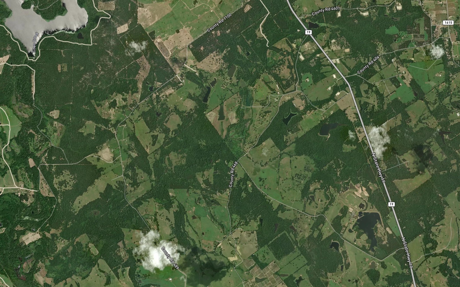 Satellite map of the Wolf Creek