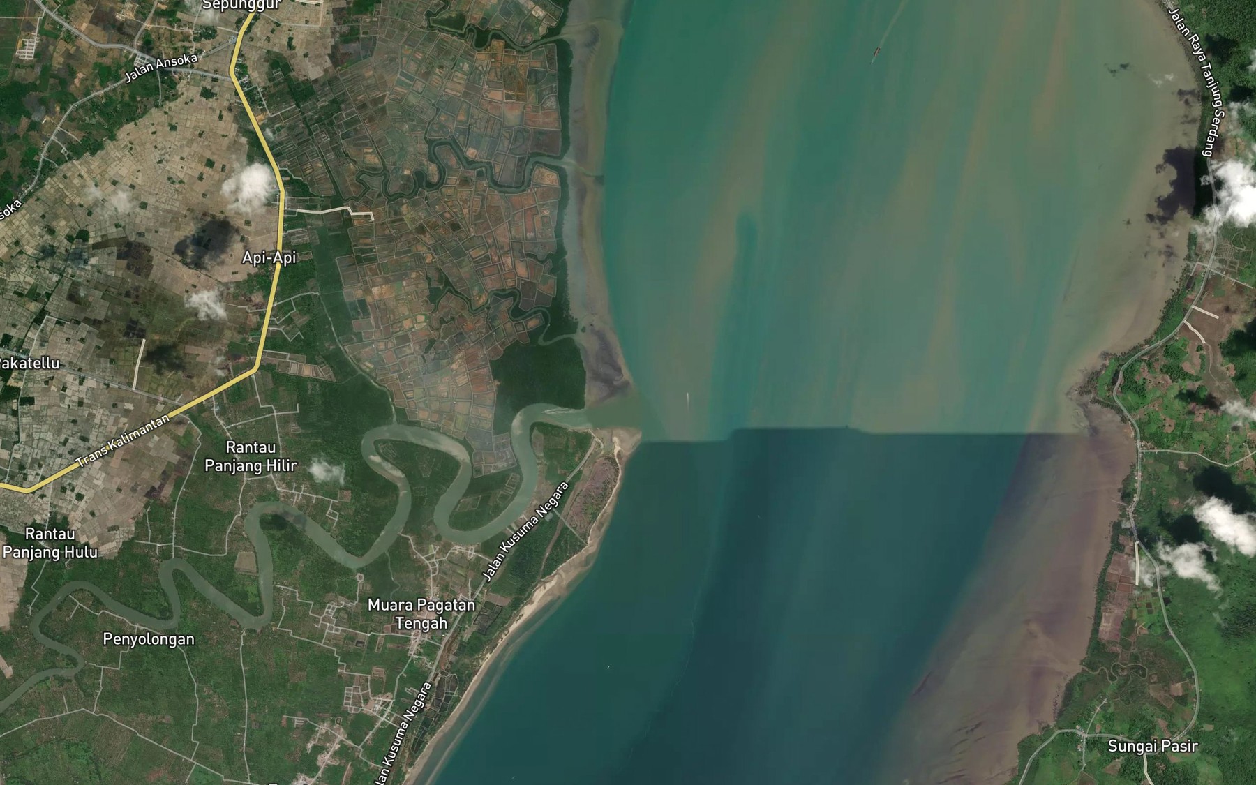 Satellite map of the Sungai Kusan