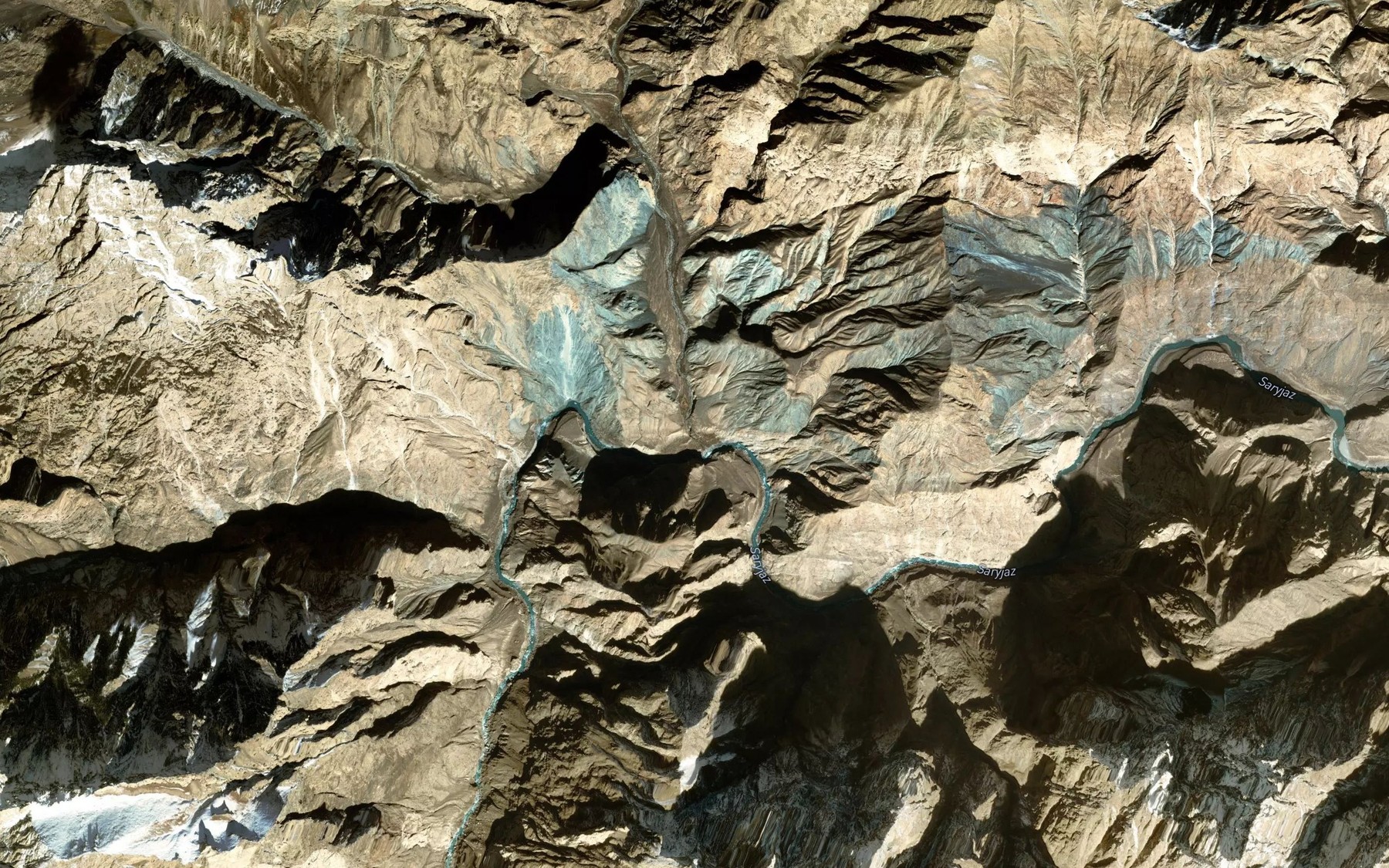 Satellite map of the Uch-Chat