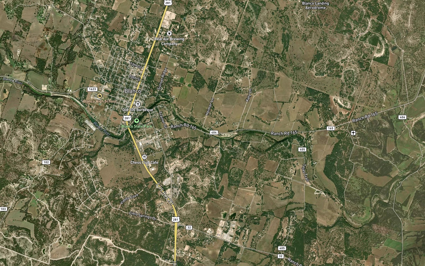 Satellite map of the Durham Branch