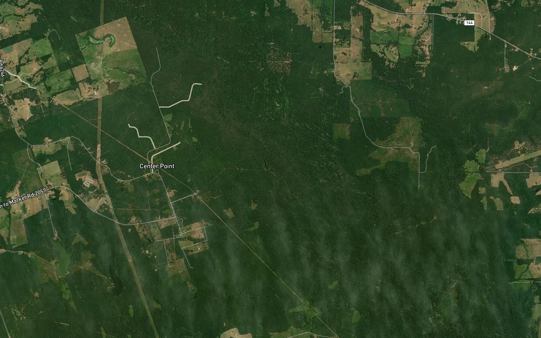 Satellite map of the Flanagan Lake