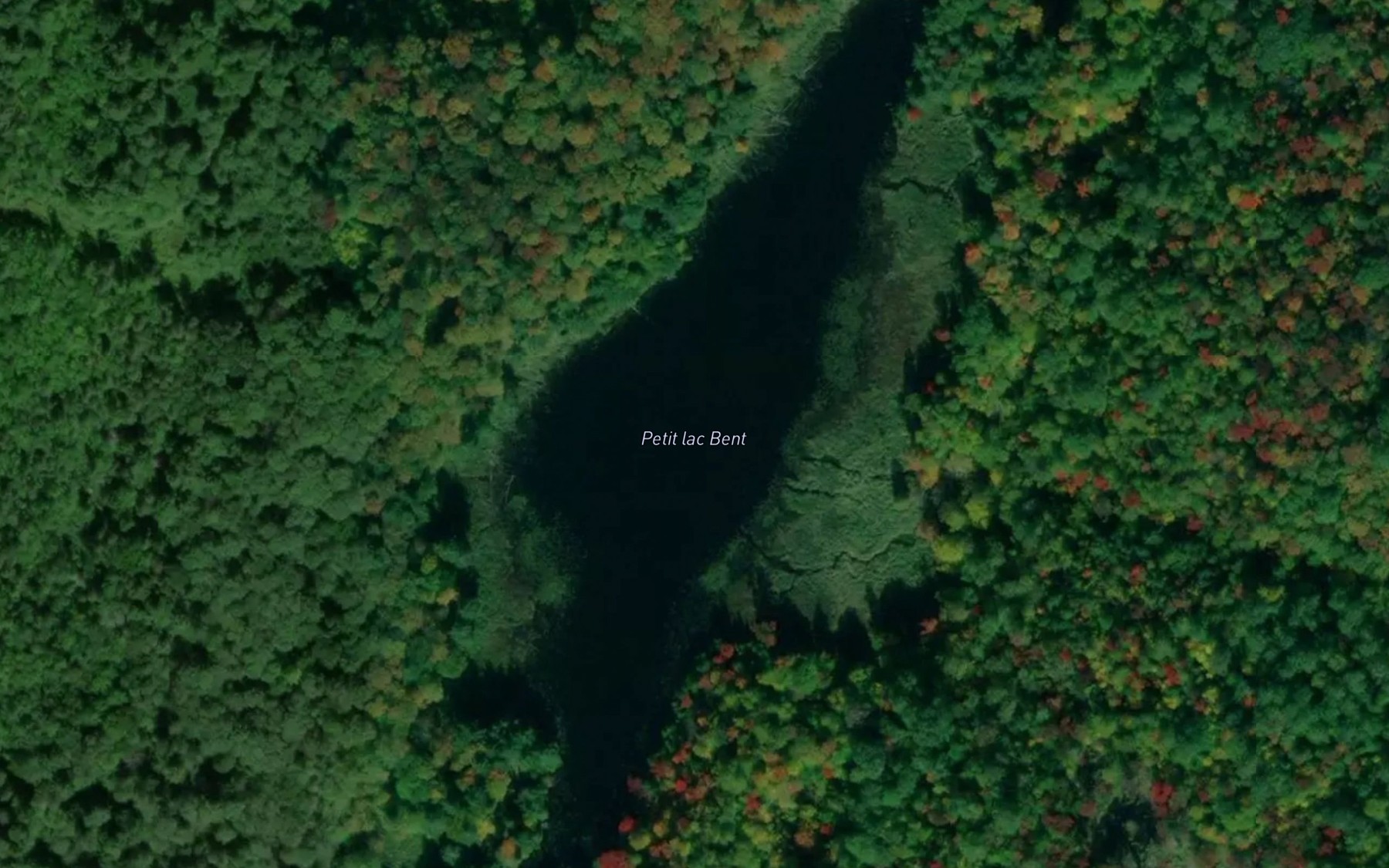 Satellite map of the Petit lac Bent