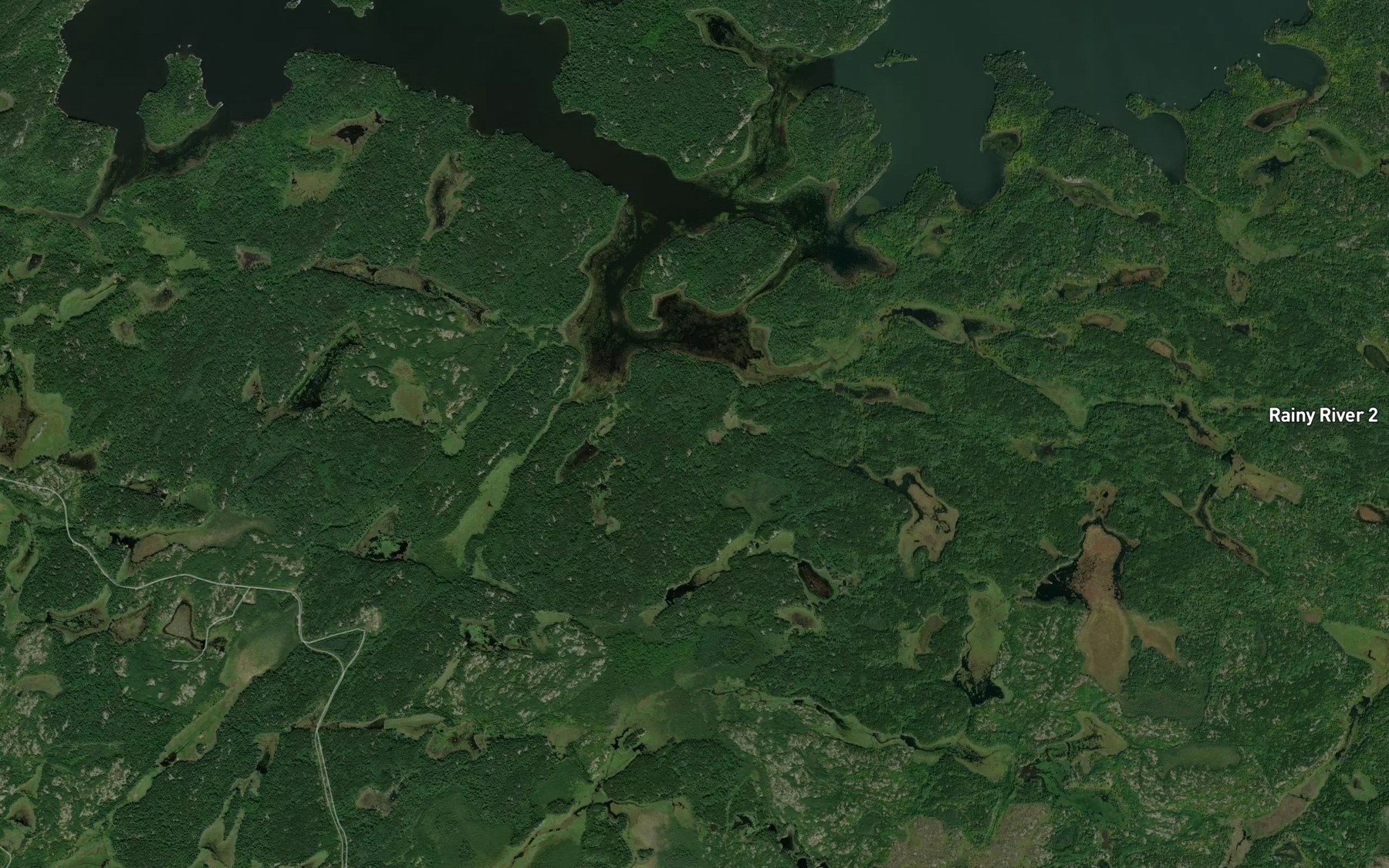 Satellite map of the Hay Bay