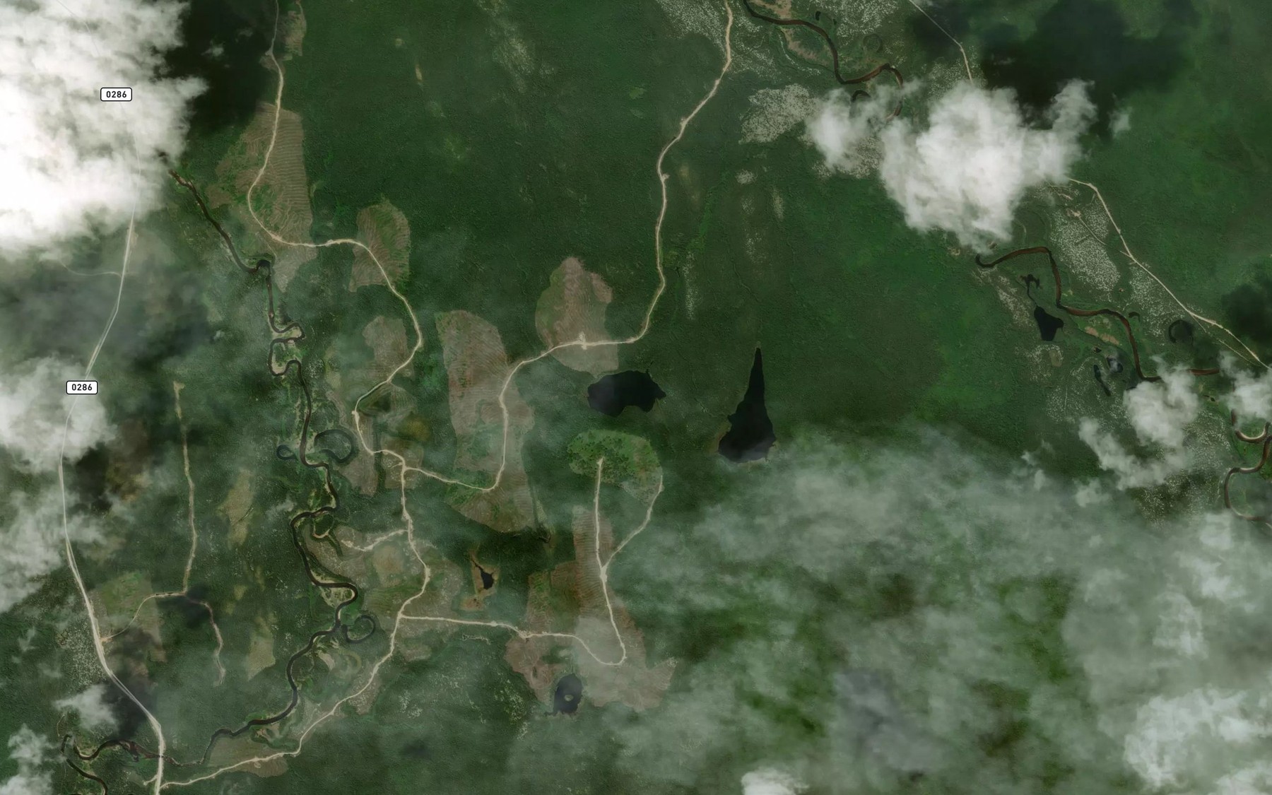 Satellite map of the Lac O'Hea