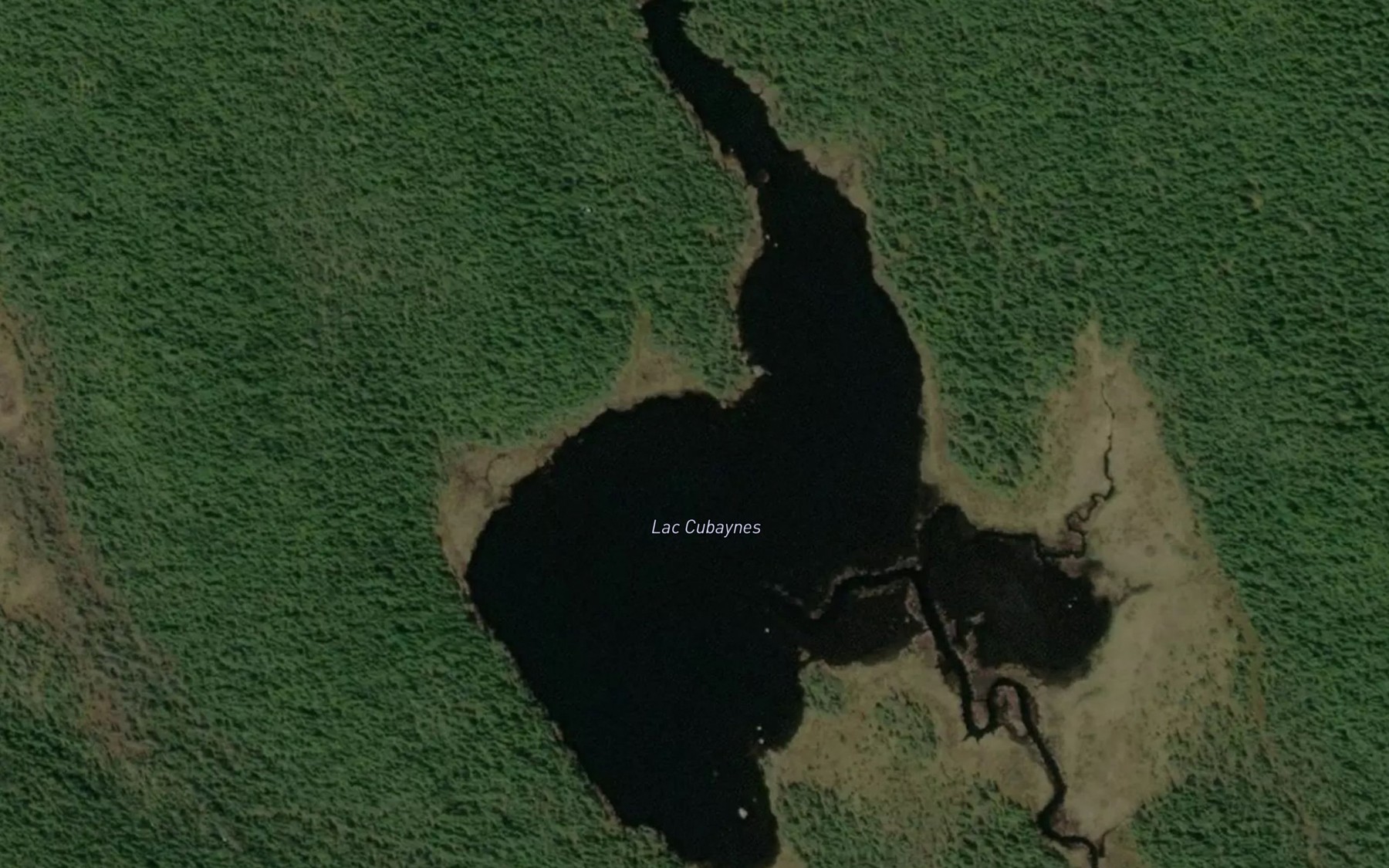 Satellite map of the Lac Cubaynes