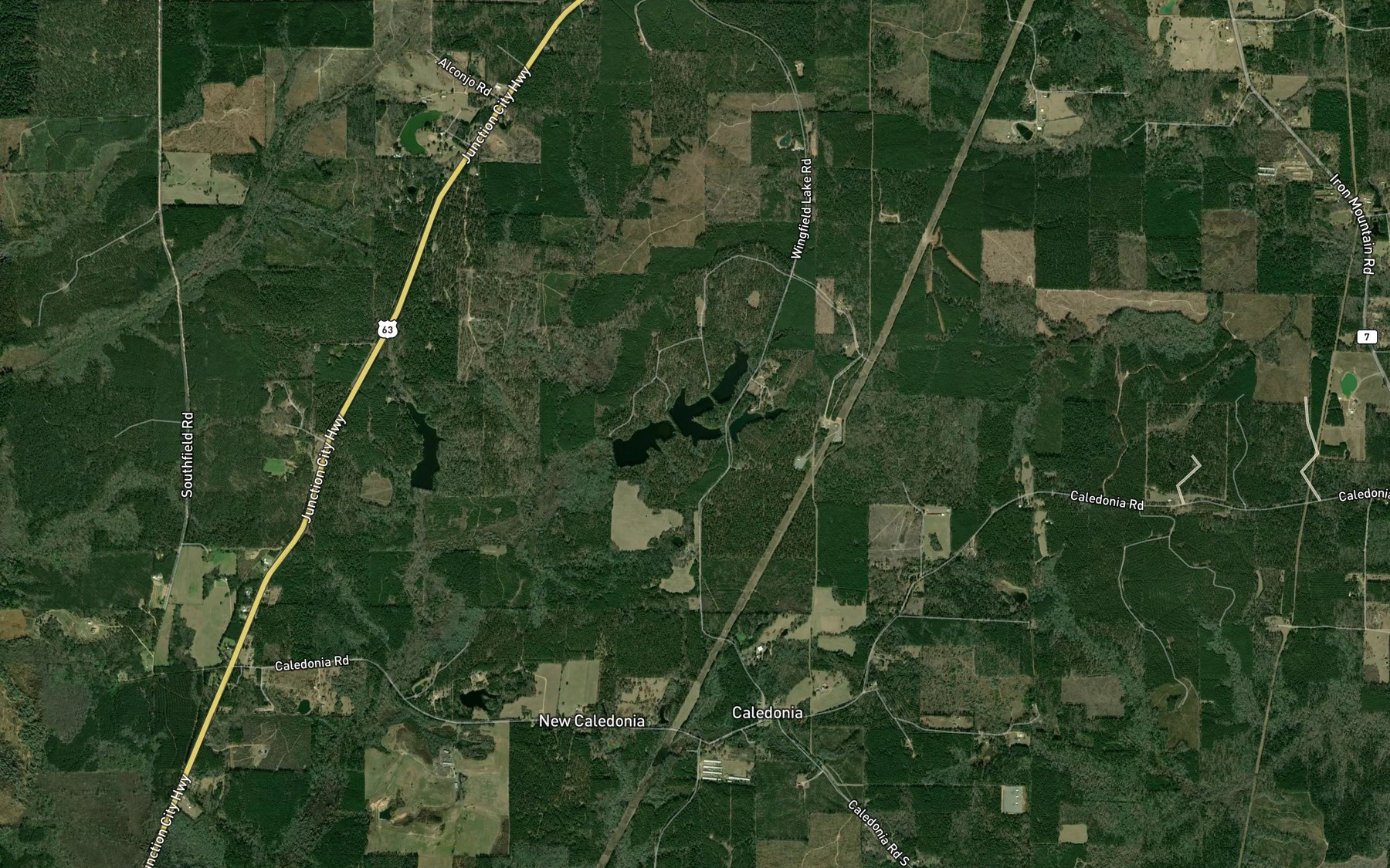 Satellite map of the Lake Wingfield Number Three