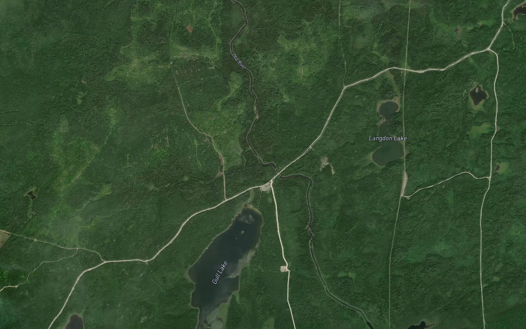 Satellite map of the Gull Rapids