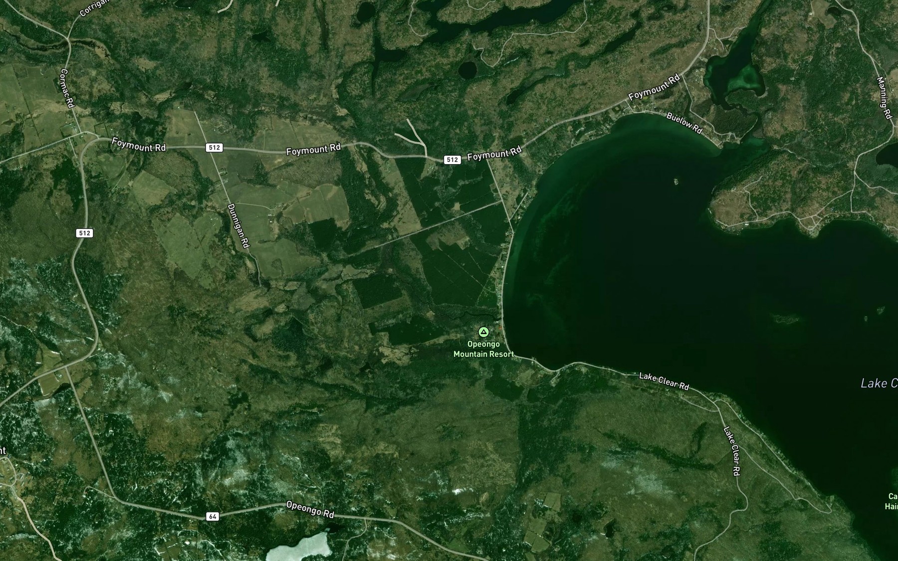 Satellite map of the Foran Creek