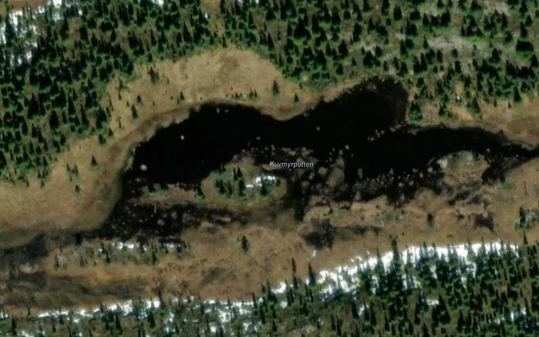 Satellite map of the Kuvmyrputten