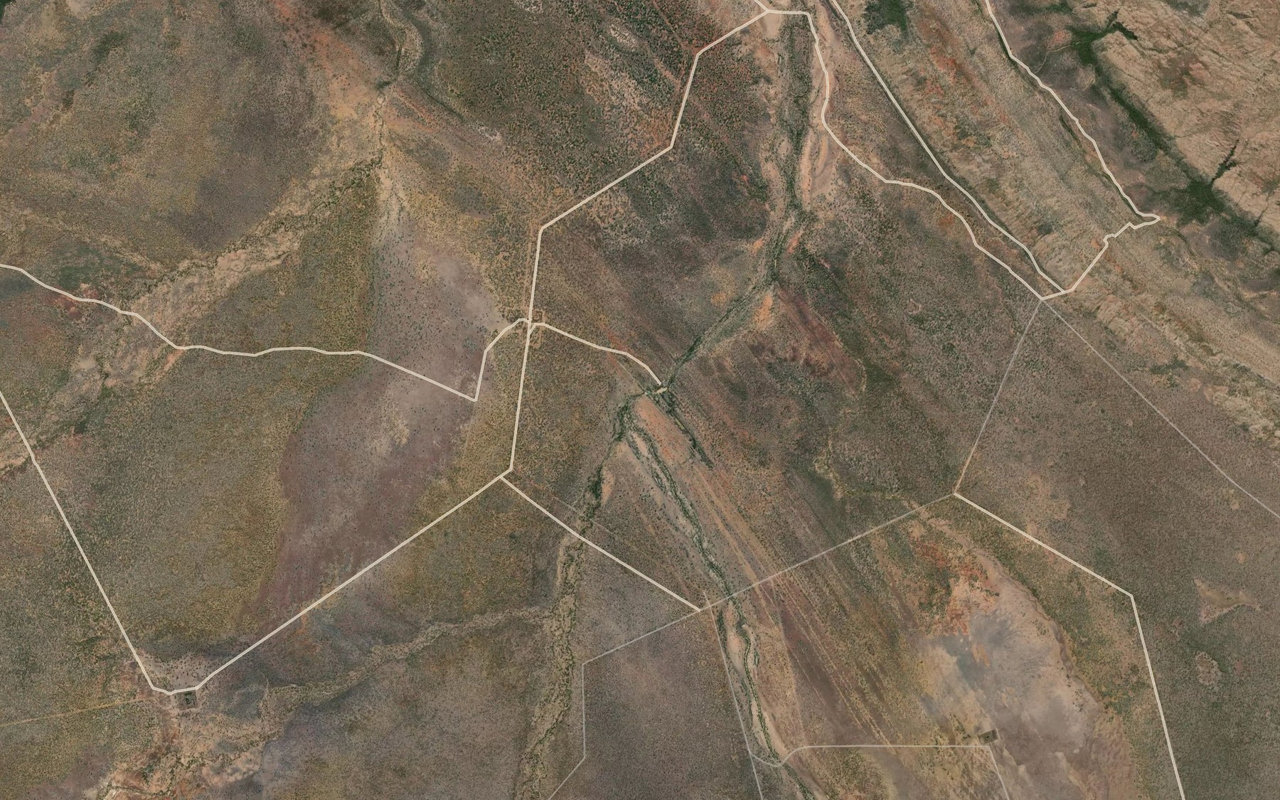 Satellite map of the Lagoon Creek