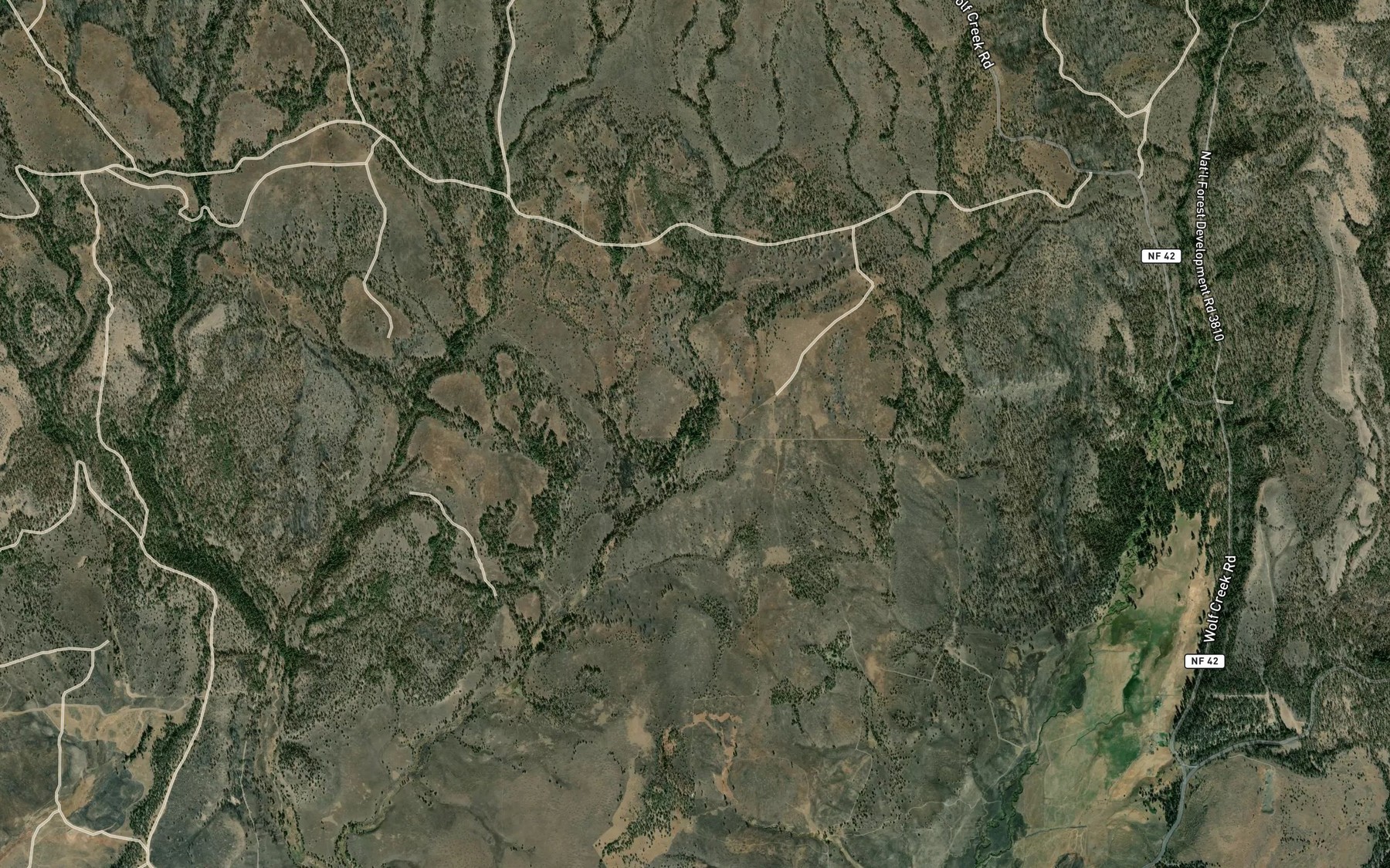 Satellite map of the Widow Spring