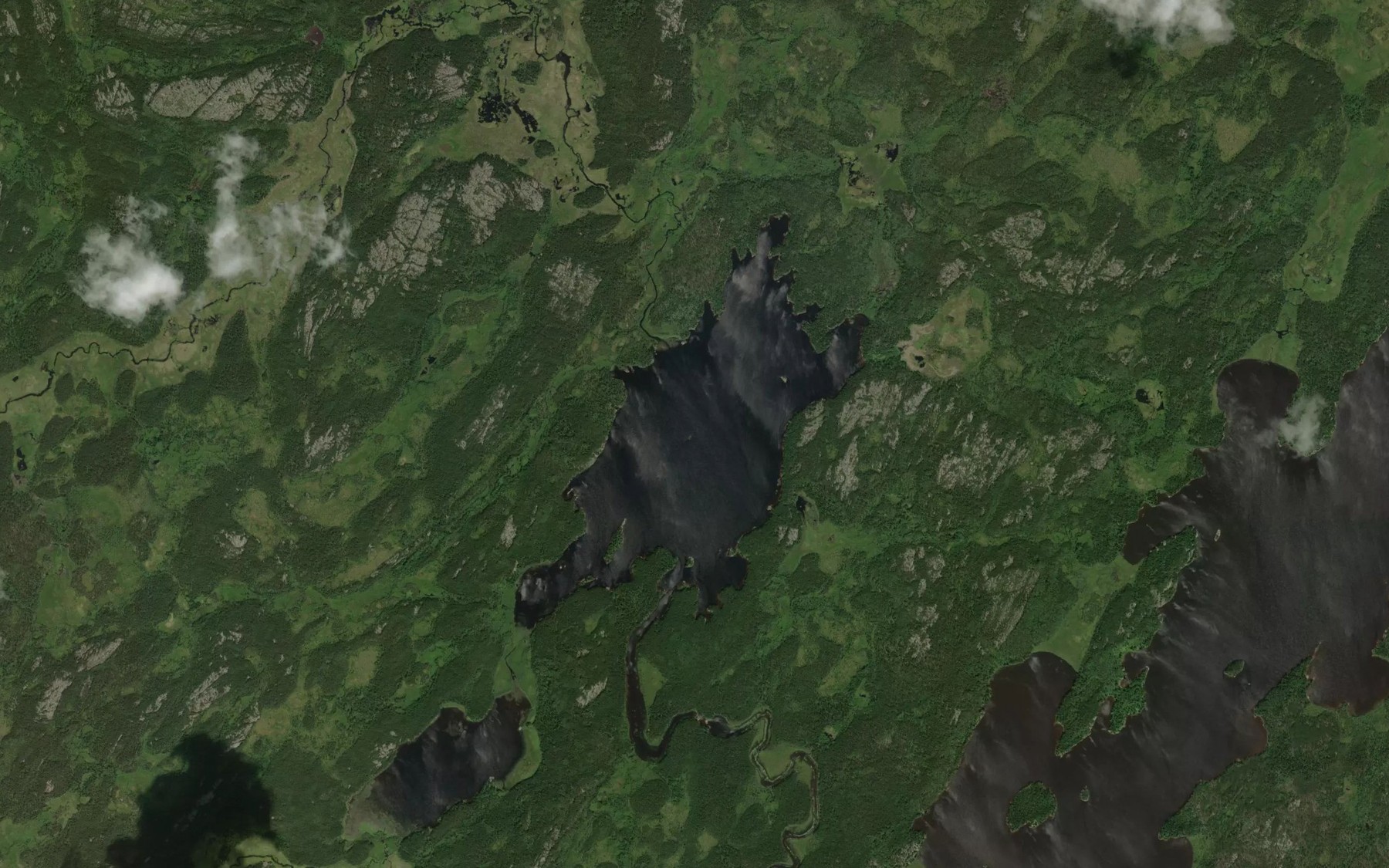 Satellite map of the Neuls Lake