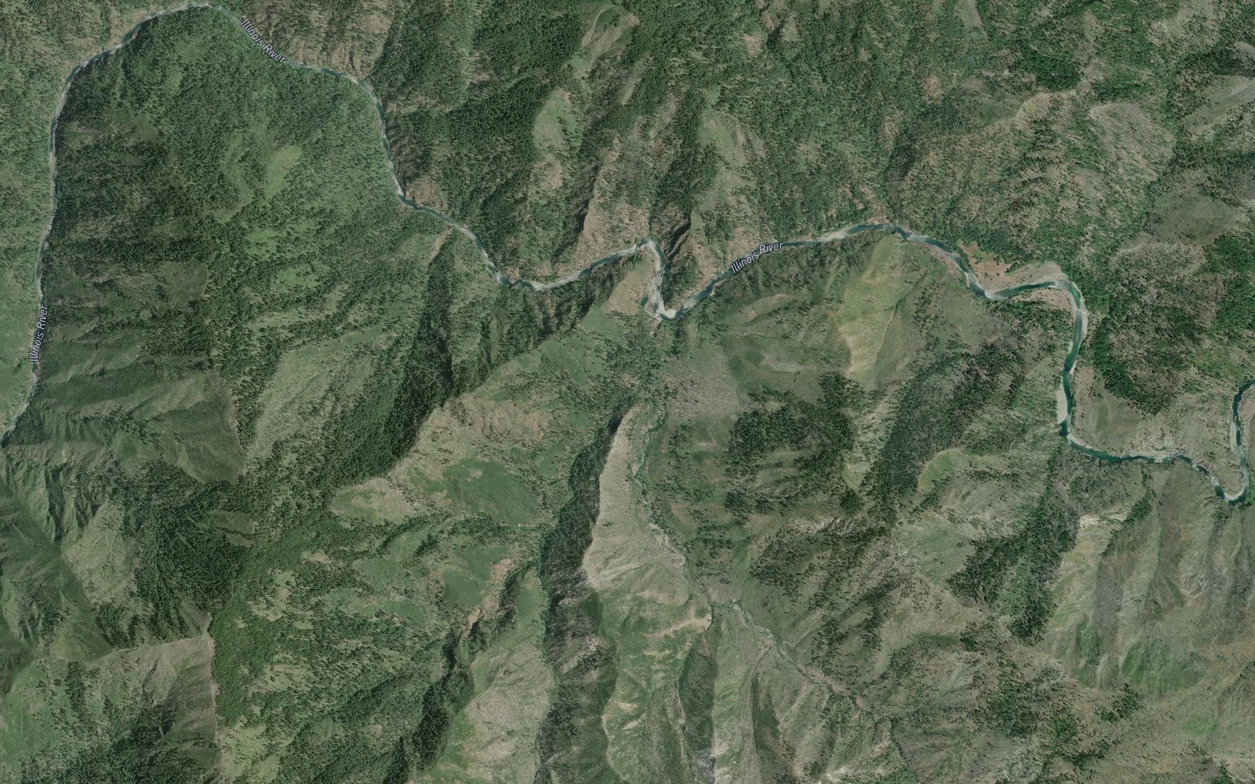 Satellite map of the Yukon Creek