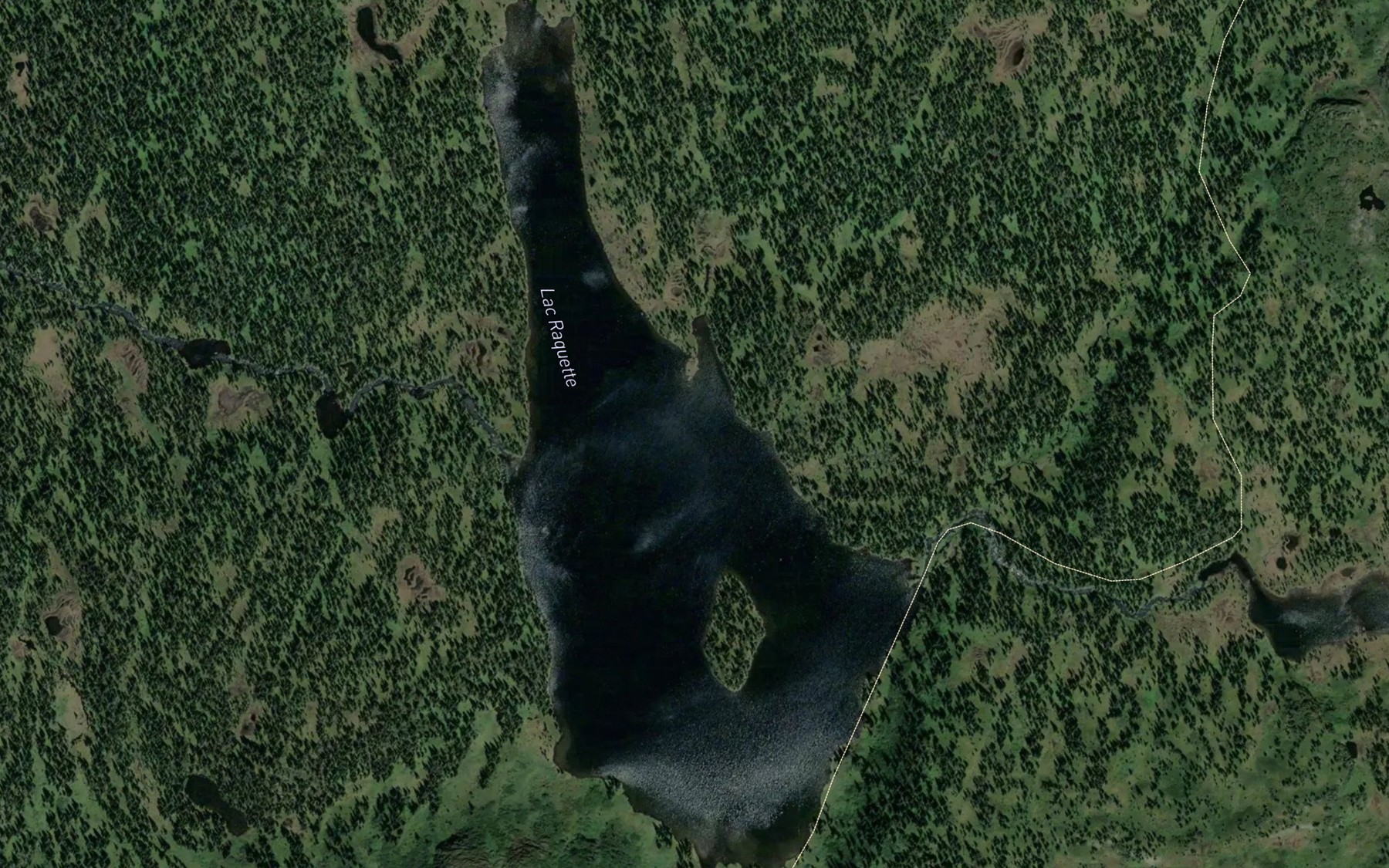 Satellite map of the Lac des Lycopodes