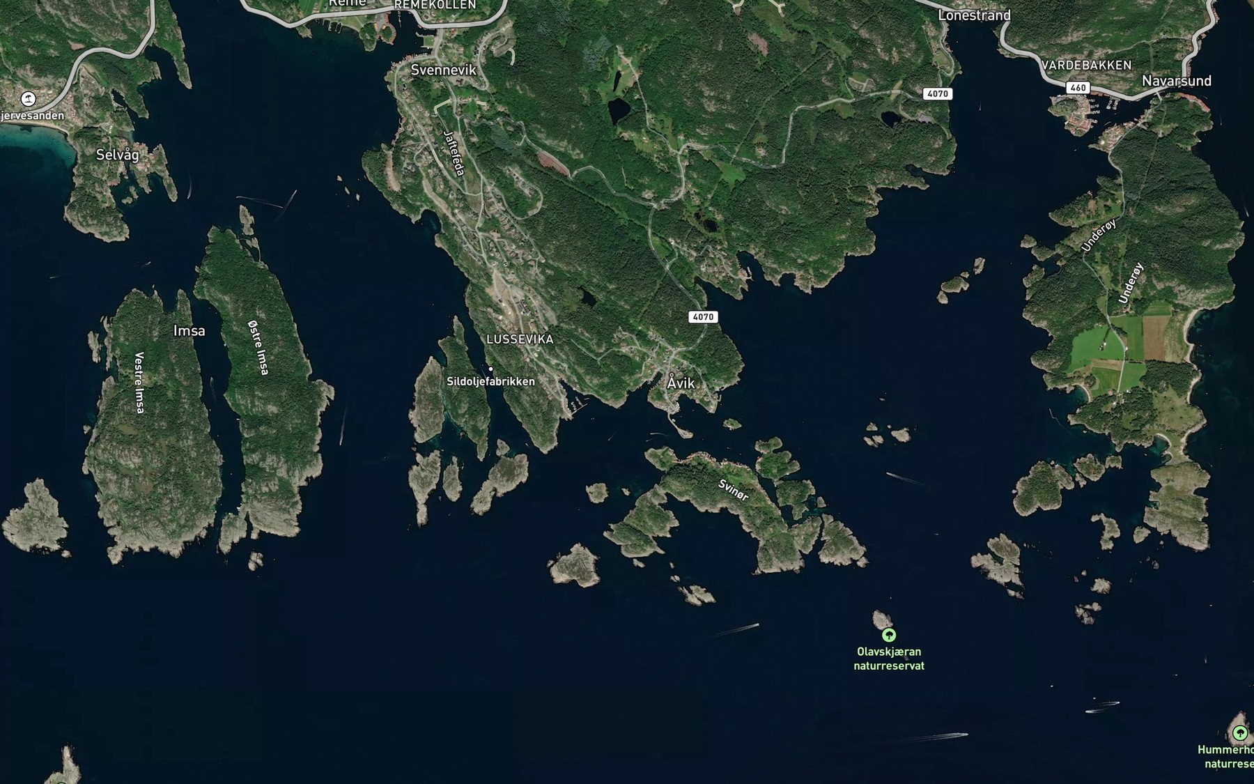 Satellite map of the Skummagerbukta