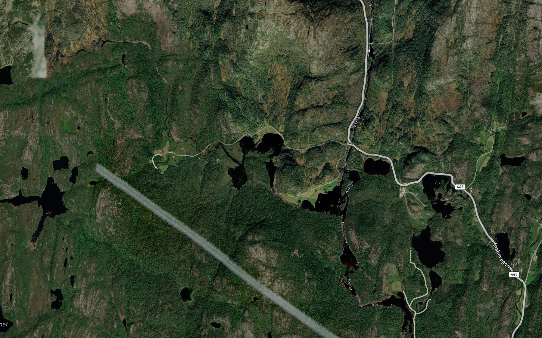 Satellite map of the Heimetjodna