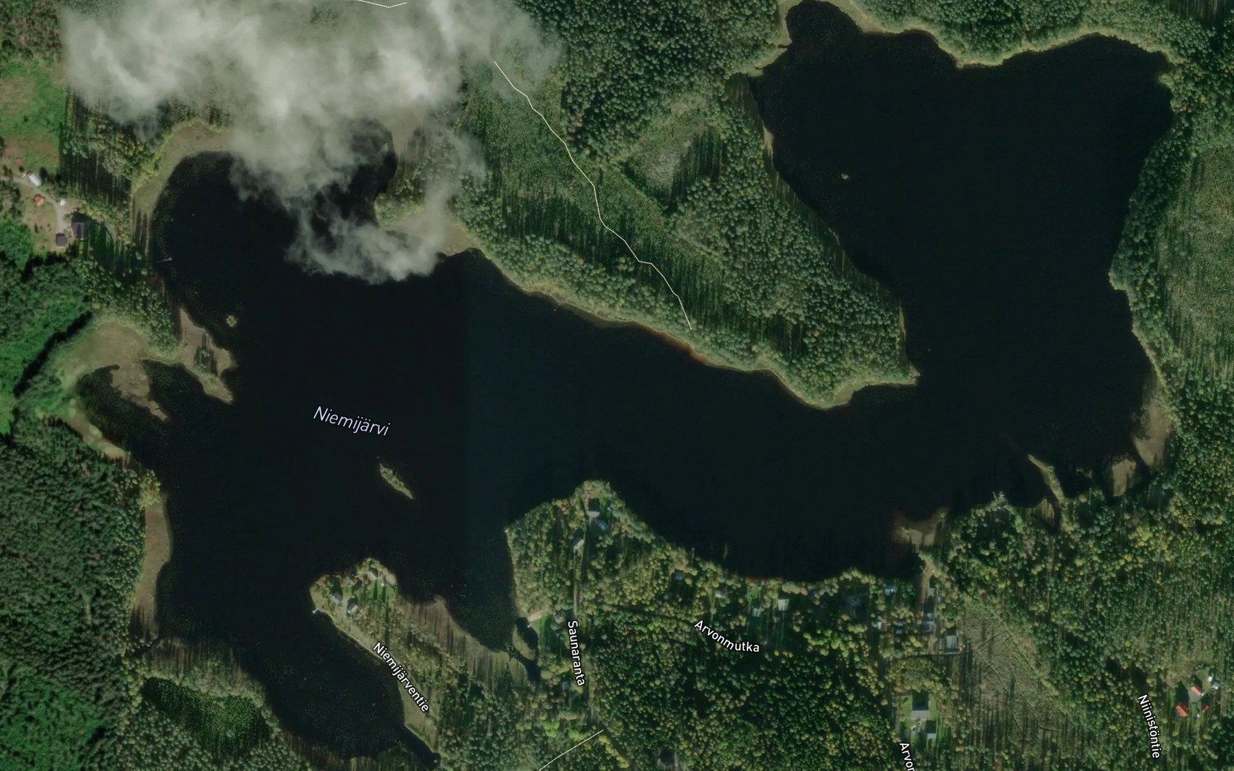 Satellite map of the Niemijarvi
