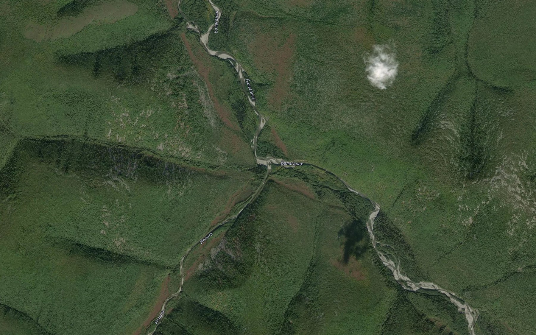 Satellite map of the Ippatinka