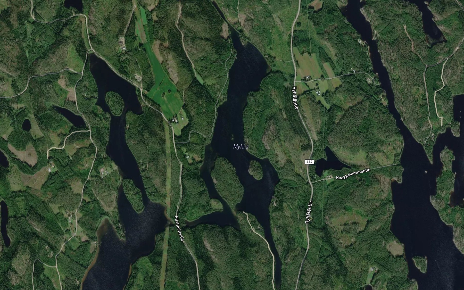 Satellite map of the Huitukanlahti