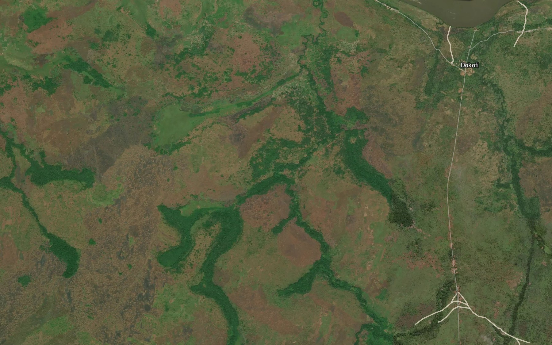 Satellite map of the Funguno