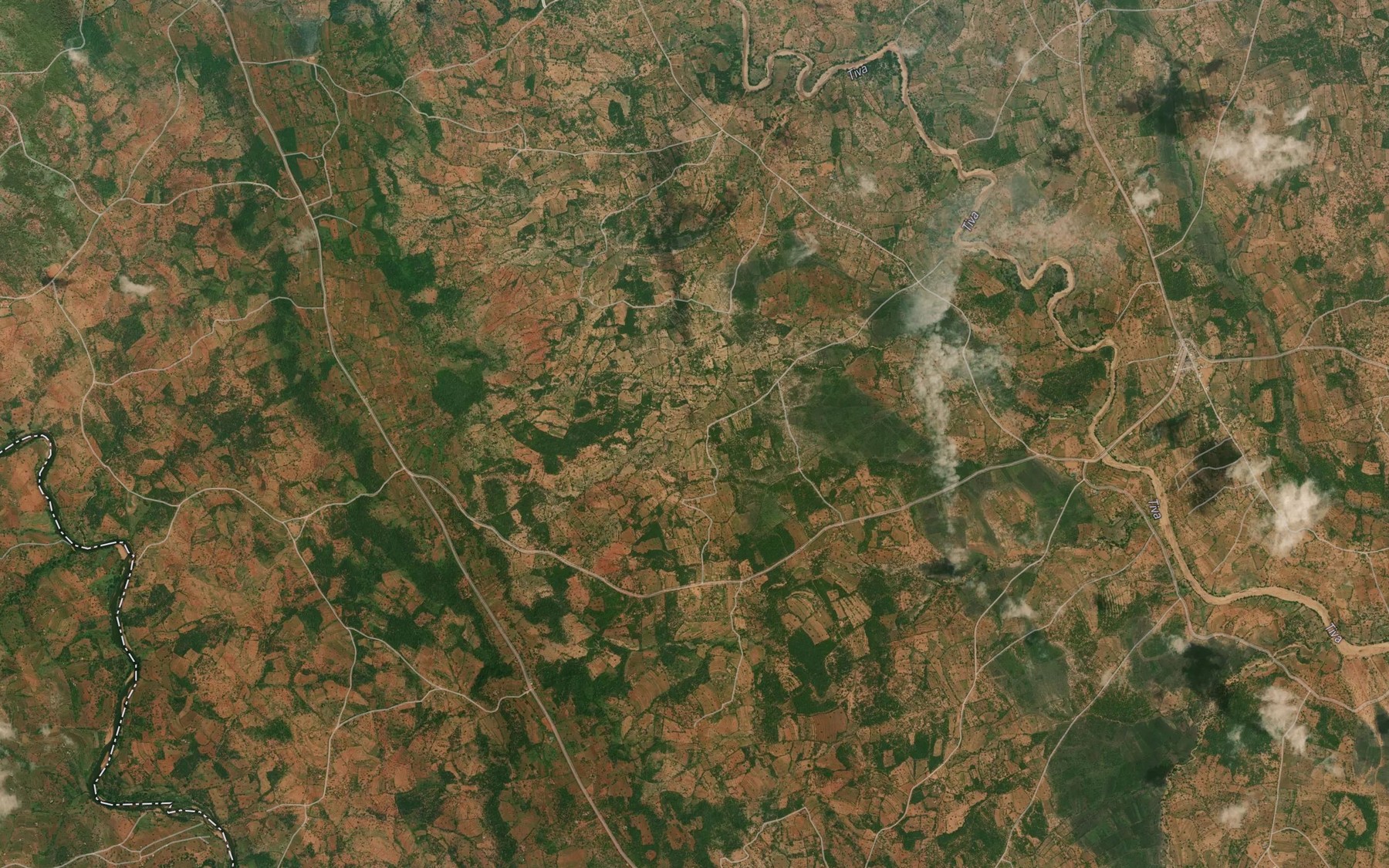 Satellite map of the Kavoo Dam