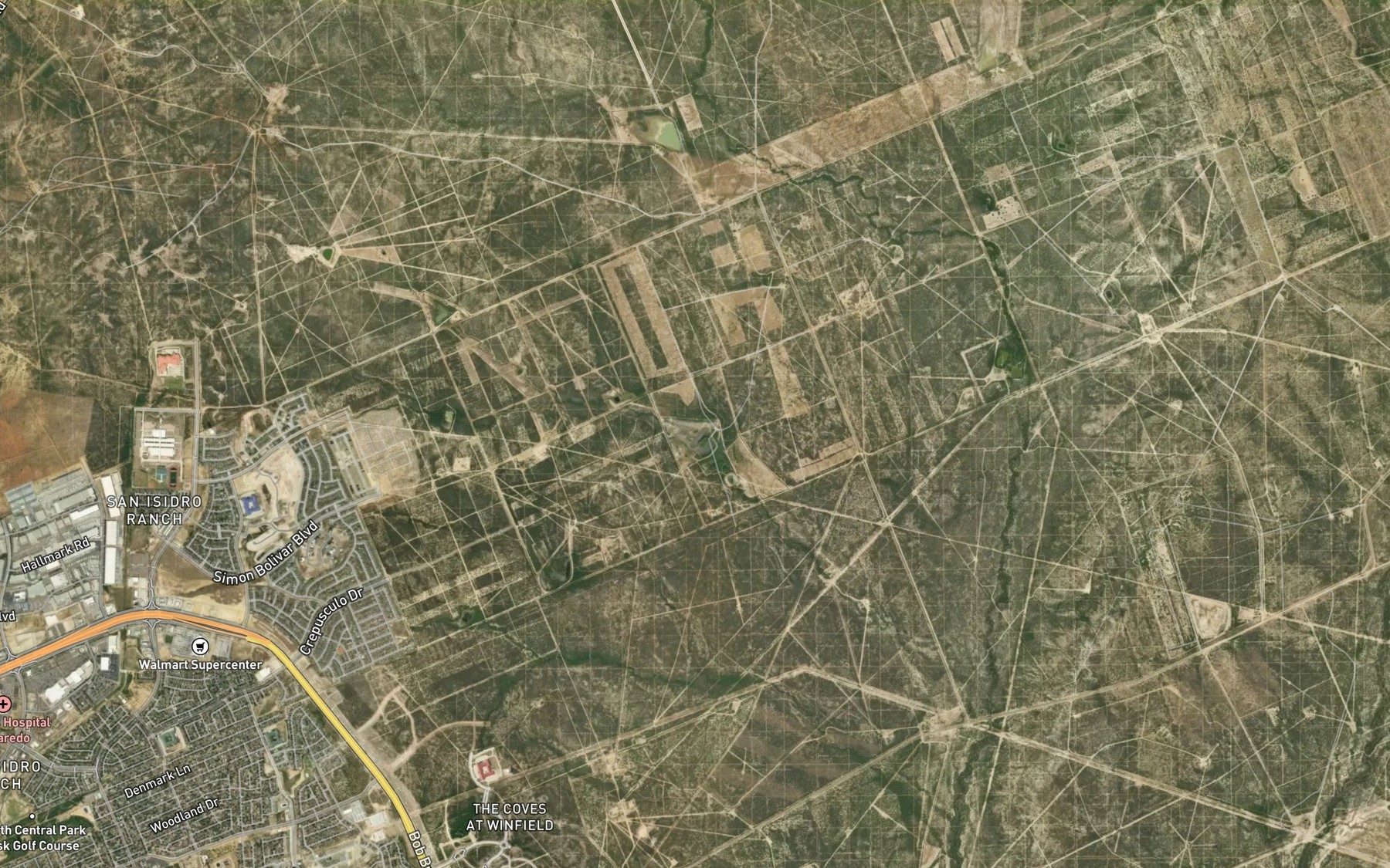 Satellite map of the La Presa Grande