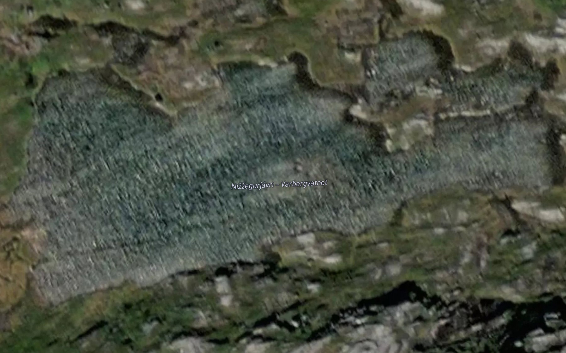 Satellite map of the Ninnegurjavri