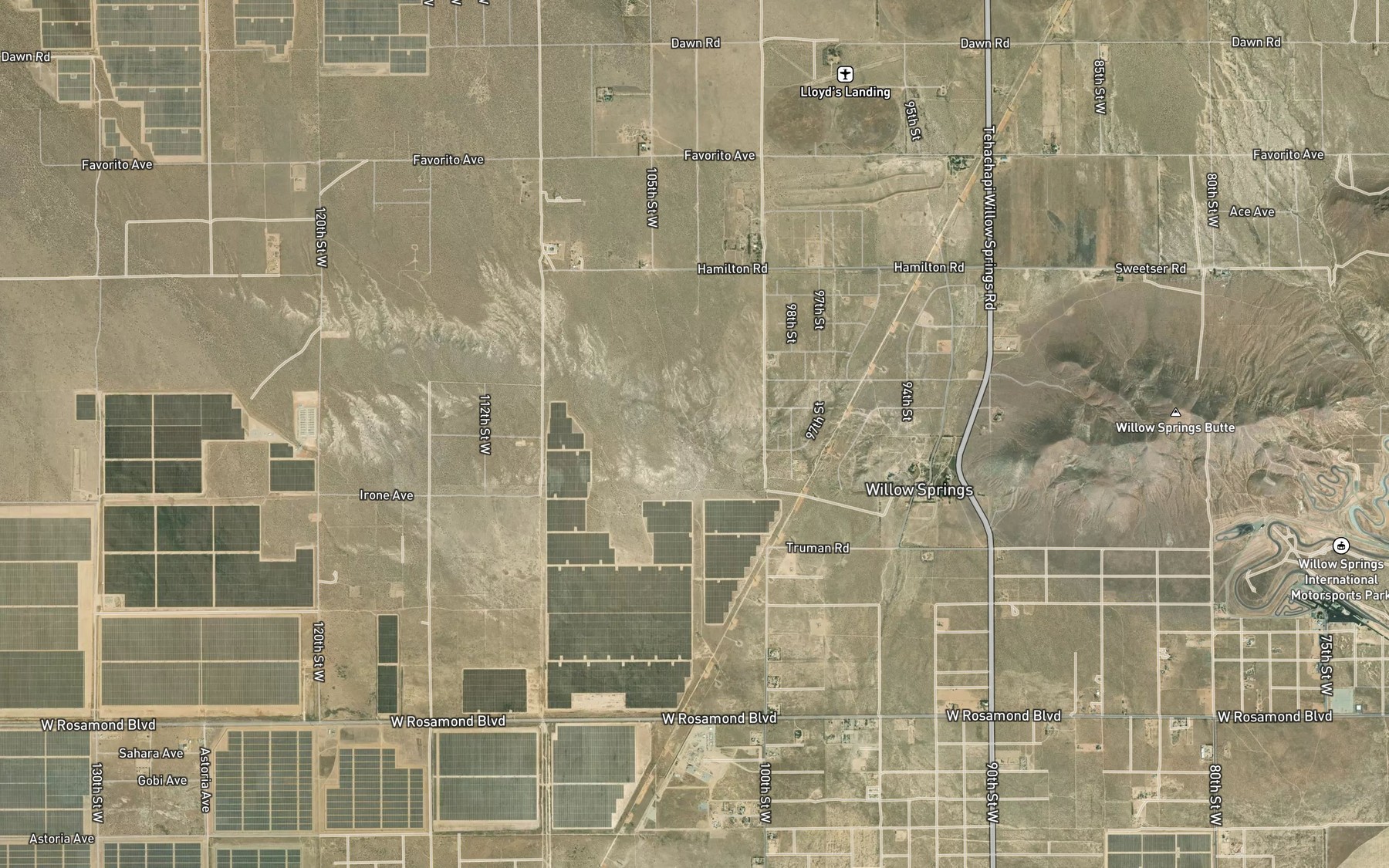 Satellite map of the Bean Spring
