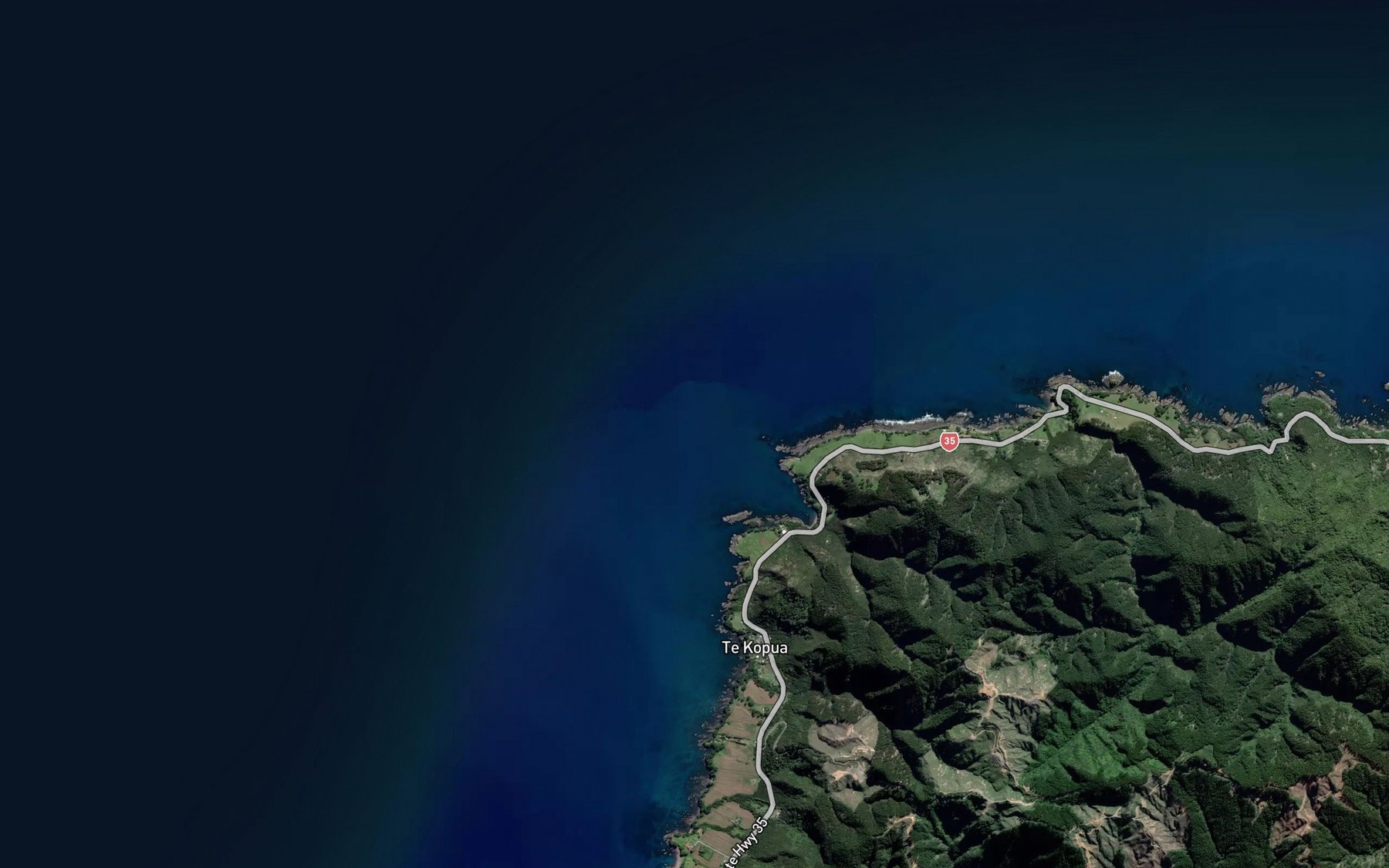 Satellite map of the Waikawa Stream