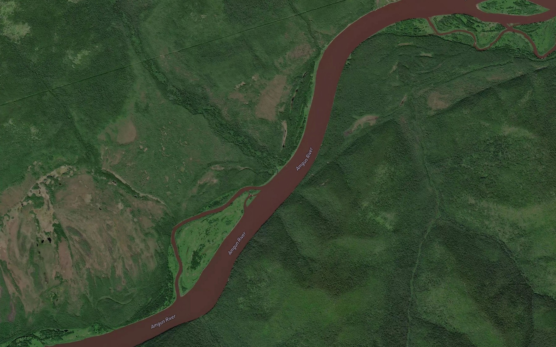 Satellite map of the Bol'shoy Nail'din
