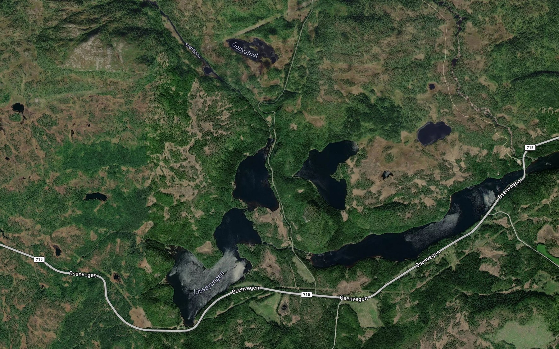Satellite map of the Blavassbekken