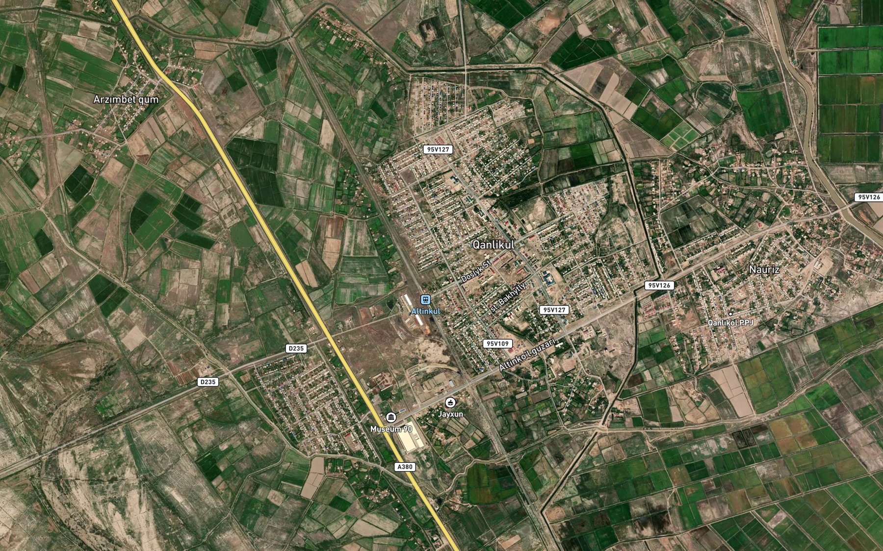 Satellite map of the Ozero Tagan-Kul'